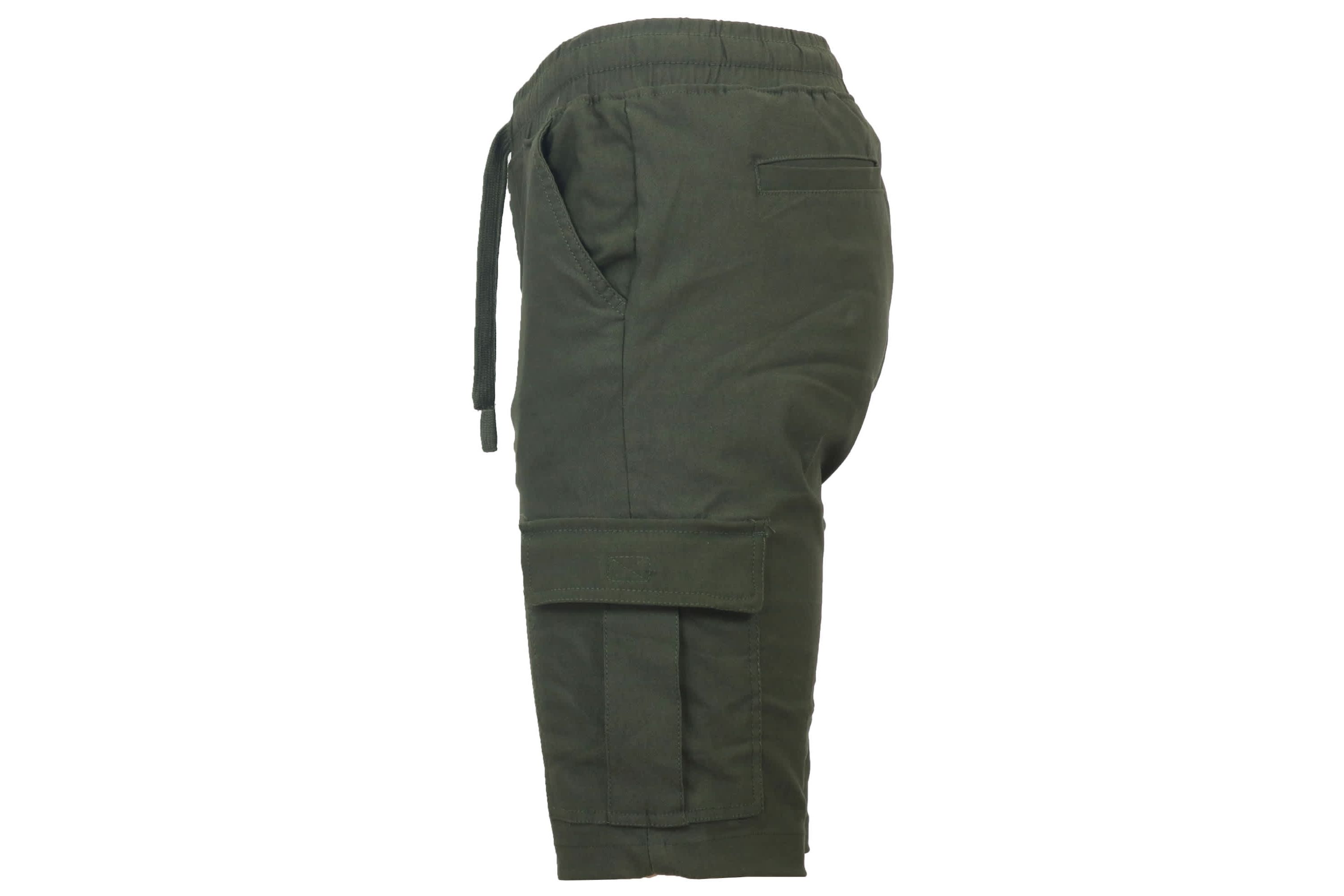 Galaxy By Harvic Men’s Slim Fit Super Flex Stretch Cargo Jogger Shorts