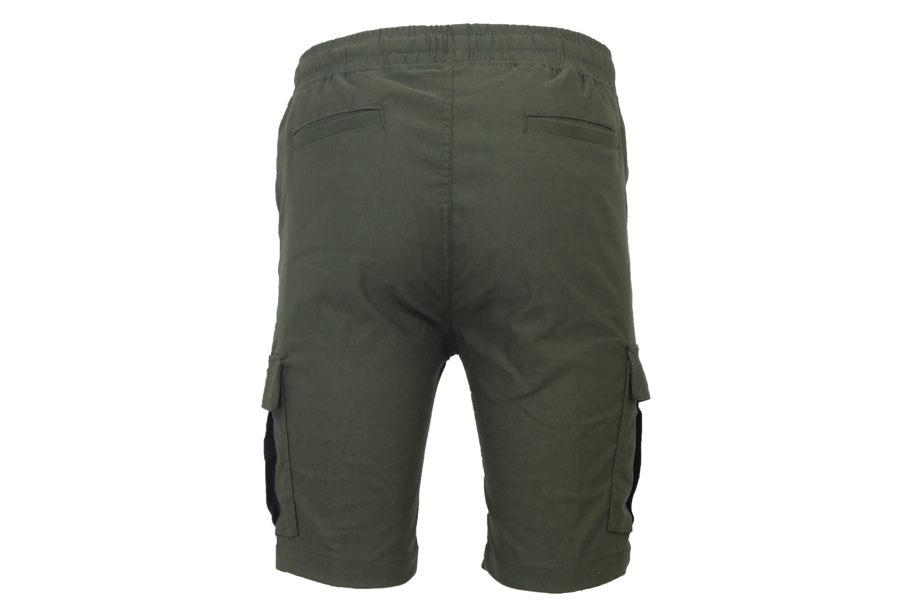 Galaxy By Harvic Men’s Slim Fit Super Flex Stretch Cargo Jogger Shorts