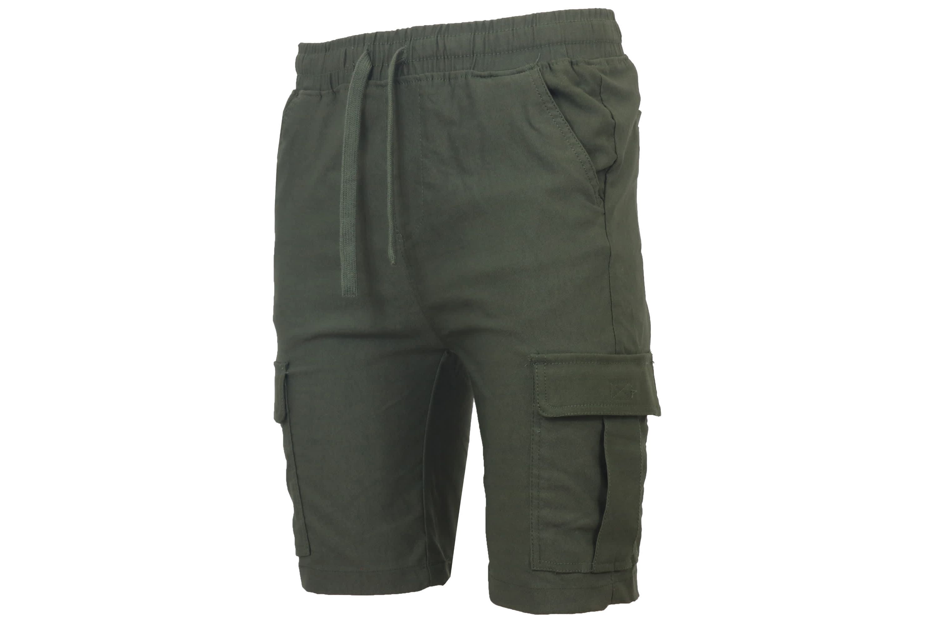 Galaxy By Harvic Men’s Slim Fit Super Flex Stretch Cargo Jogger Shorts