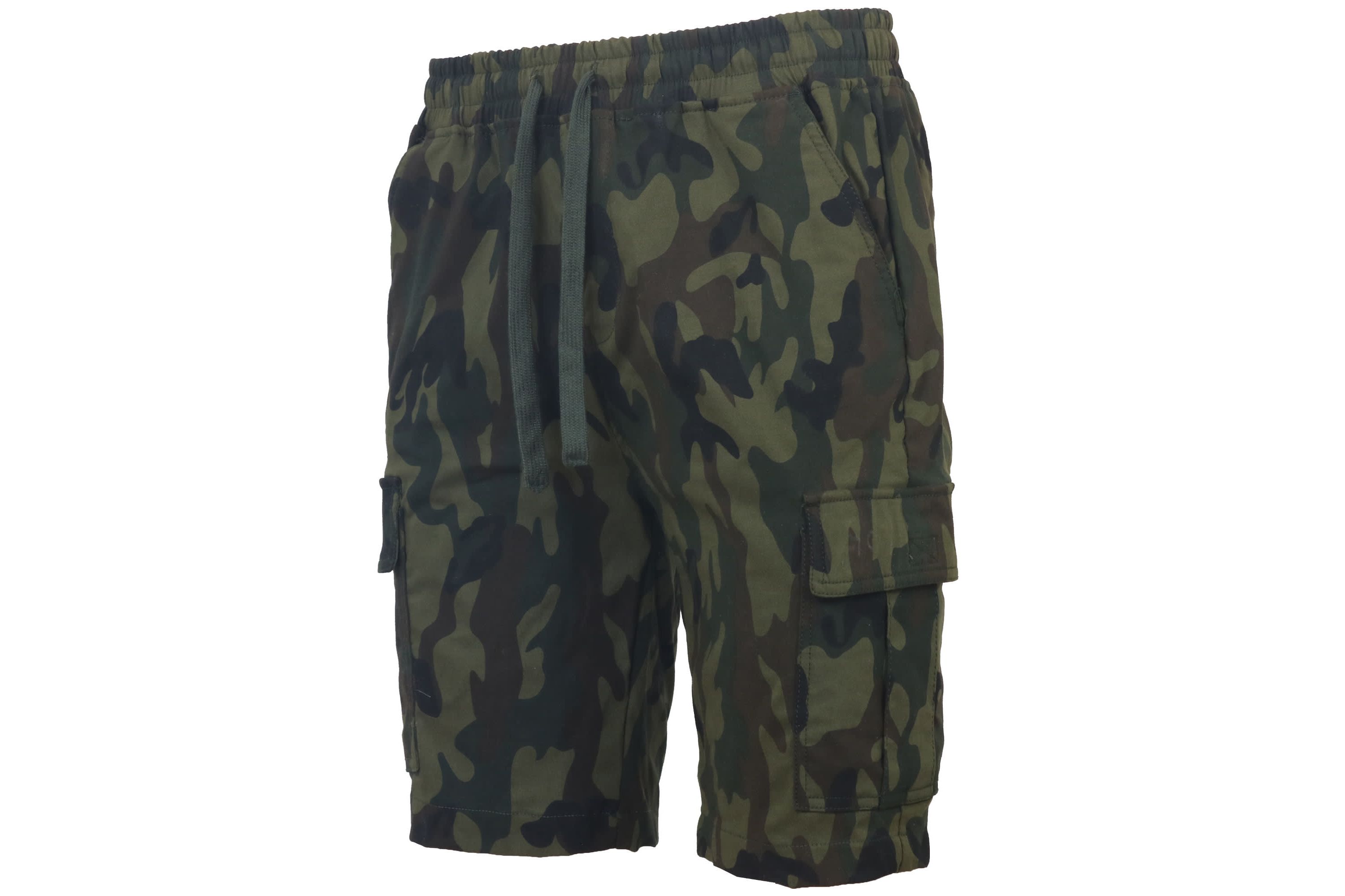 Galaxy By Harvic Men’s Slim Fit Super Flex Stretch Cargo Jogger Shorts