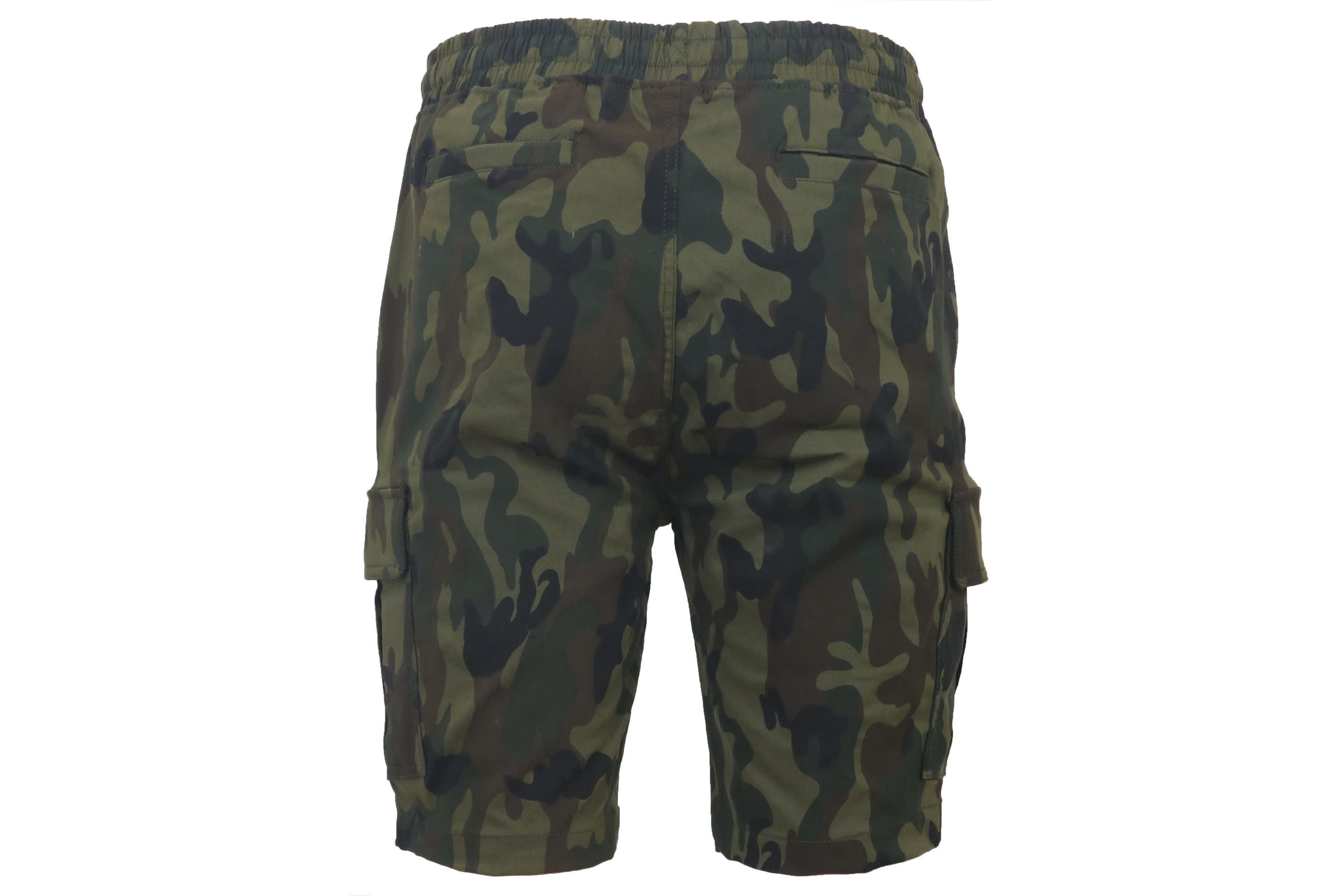 Galaxy By Harvic Men’s Slim Fit Super Flex Stretch Cargo Jogger Shorts