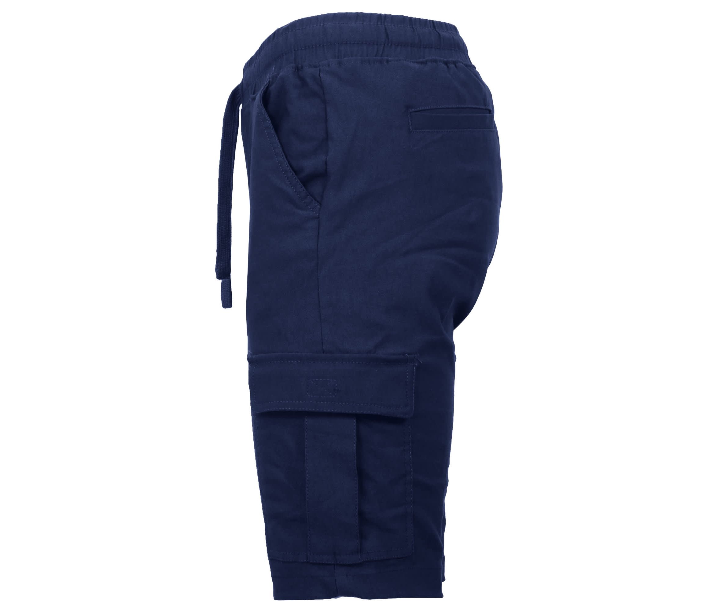 Galaxy By Harvic Men’s Slim Fit Super Flex Stretch Cargo Jogger Shorts