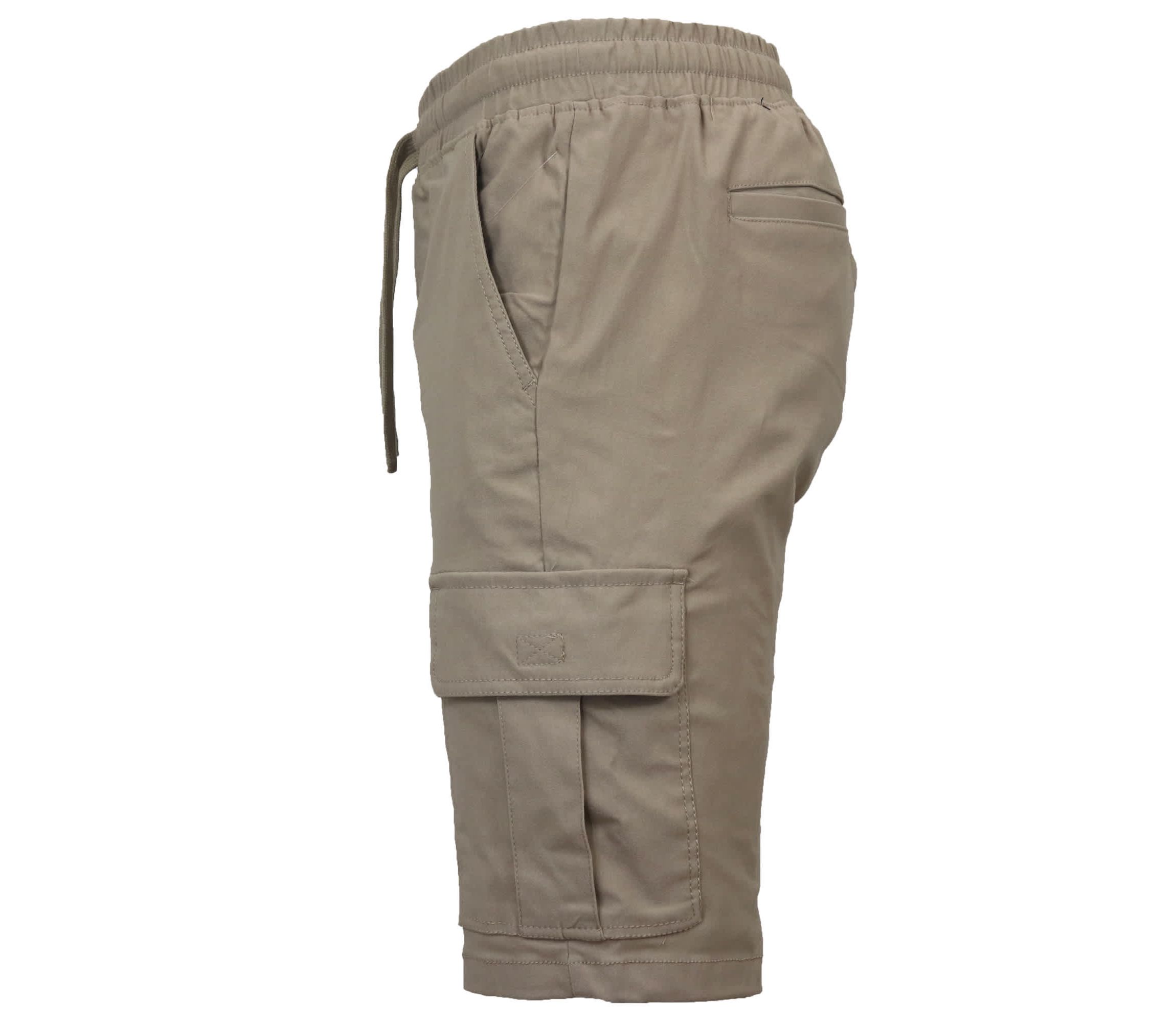 Galaxy By Harvic Men’s Slim Fit Super Flex Stretch Cargo Jogger Shorts