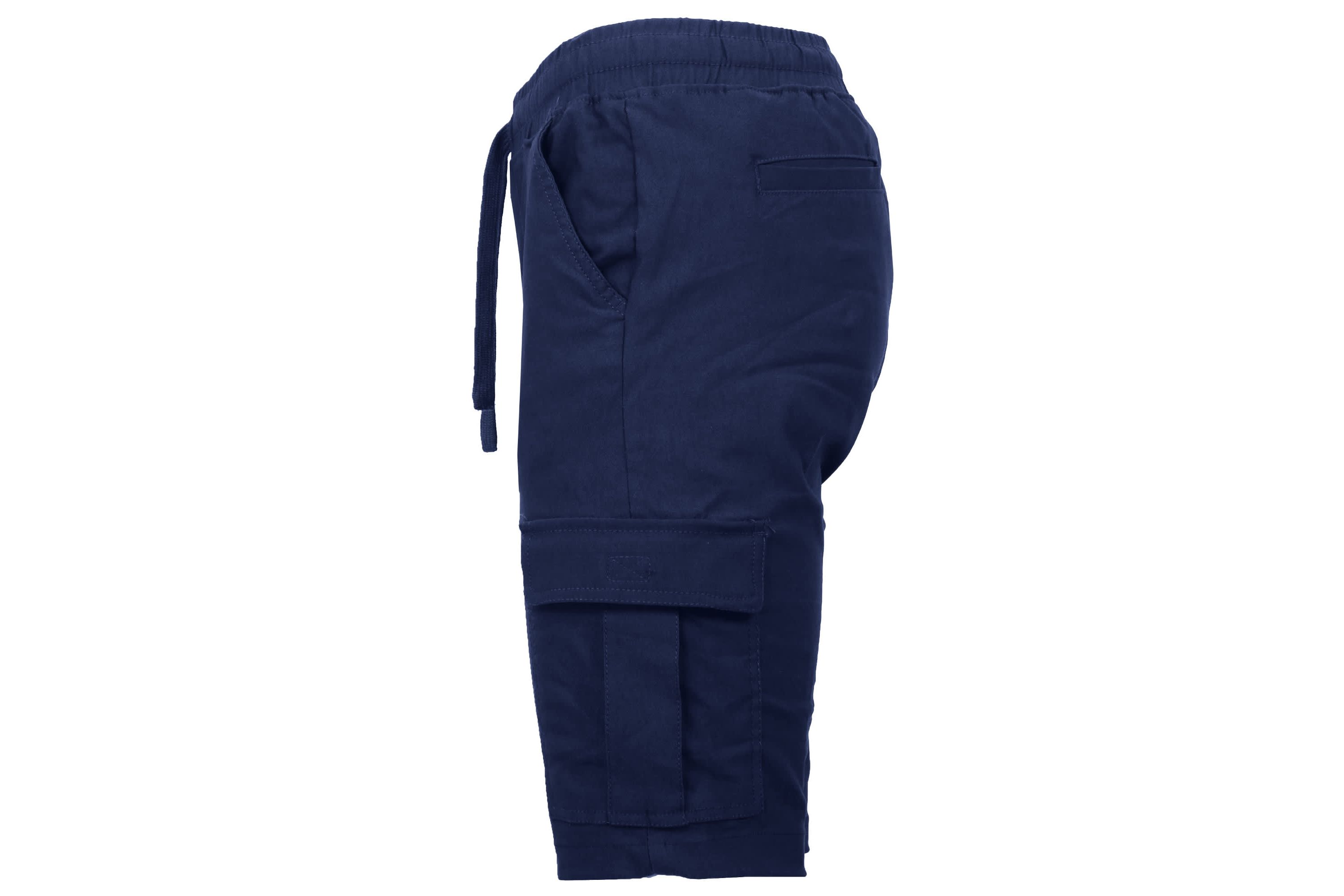 Galaxy By Harvic Men’s Slim Fit Super Flex Stretch Cargo Jogger Shorts-2 Pack