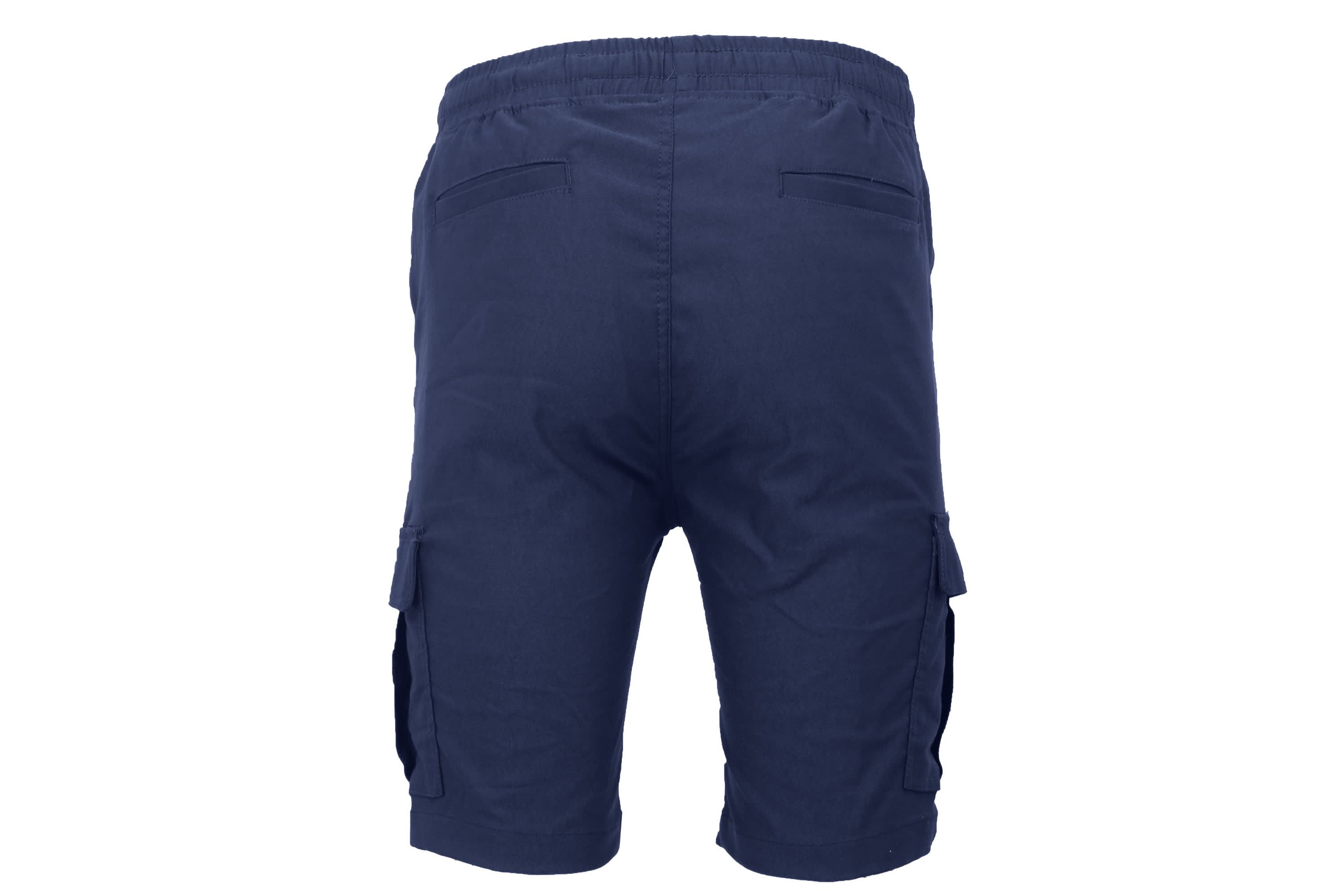 Galaxy By Harvic Men’s Slim Fit Super Flex Stretch Cargo Jogger Shorts-2 Pack