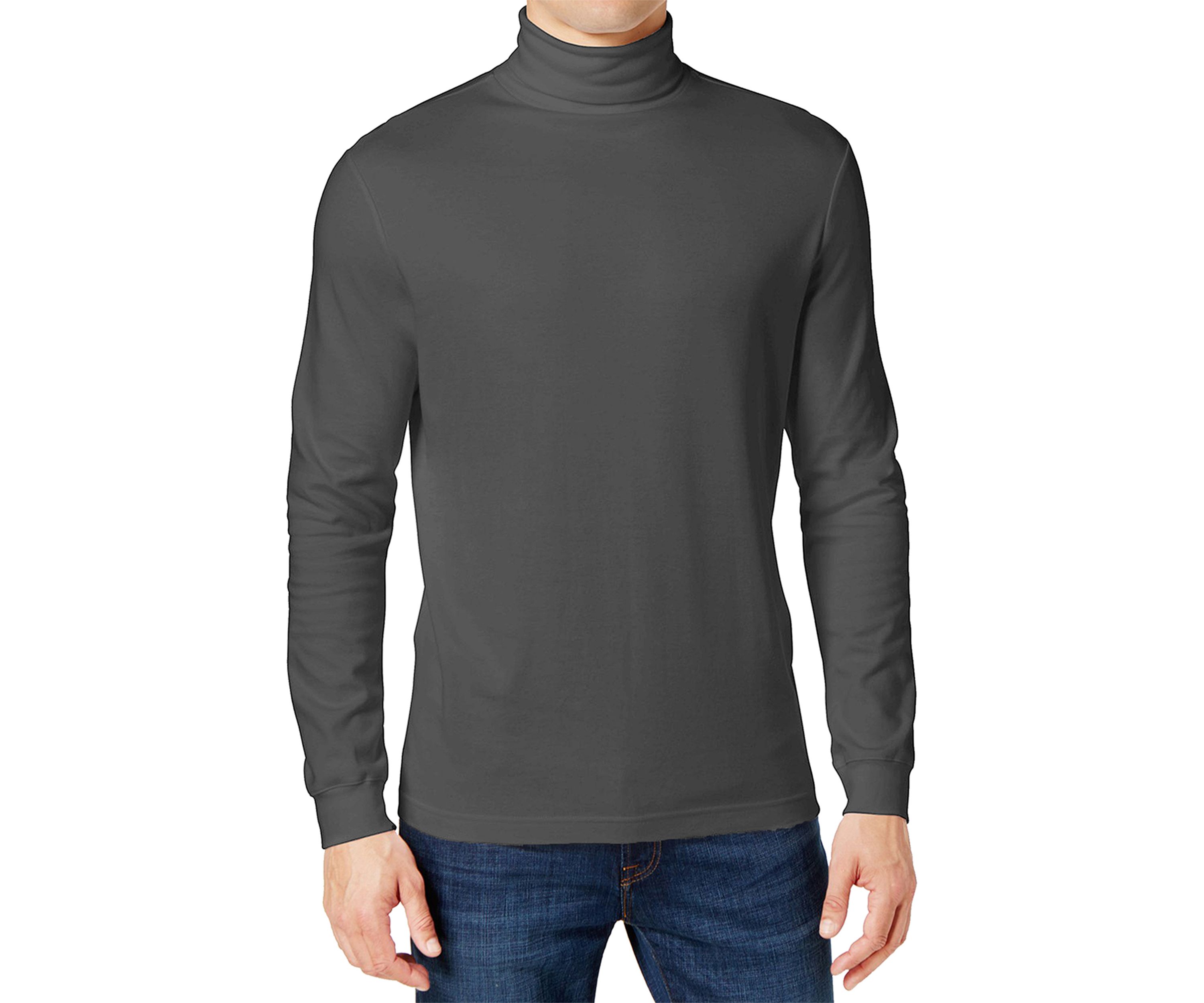 Mens Long Sleeve Turtleneck T-Shirt - 2 Pack