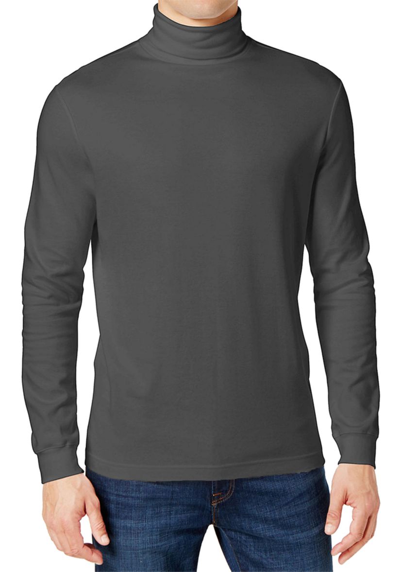 Mens Long Sleeve Turtleneck T-Shirt - 2 Pack