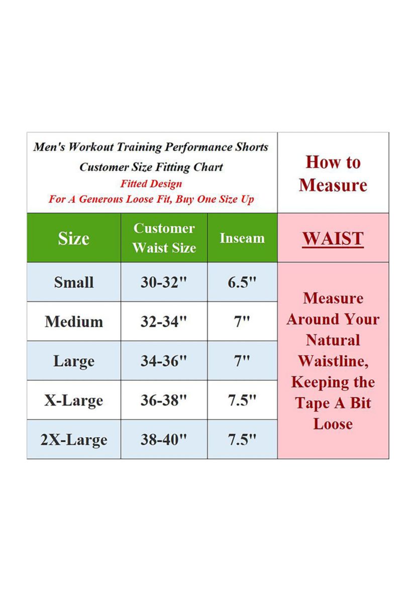 Men’s Dry Tech Active Workout Training Running Performance Shorts-2 Pack