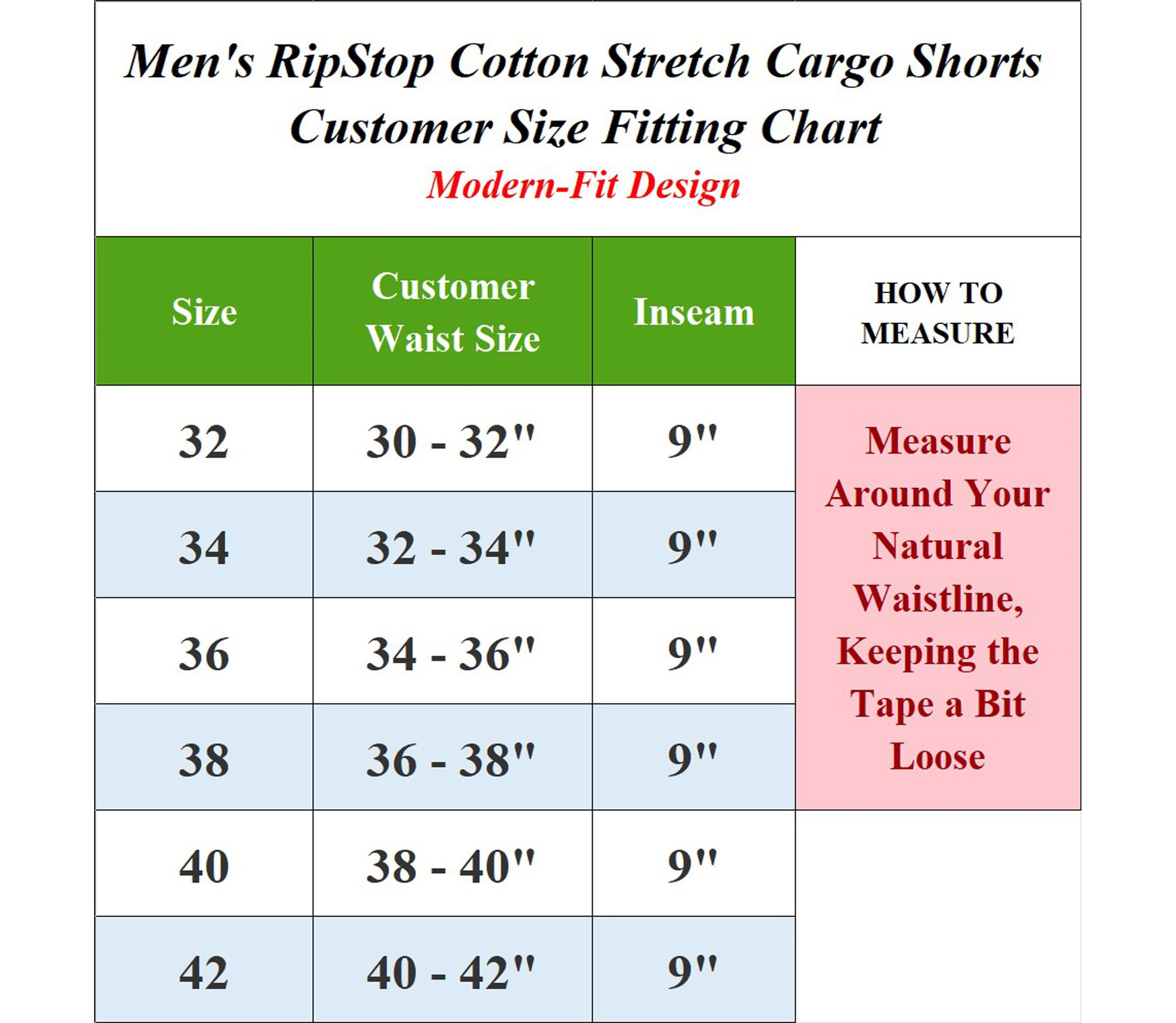Galaxy Rugged Trail  Mens Cotton Stretch Ripstop Cargo Shorts With Belt- 2 Pack