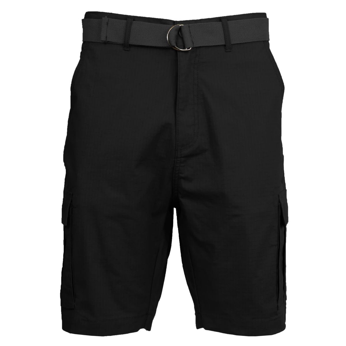 Galaxy Rugged Trail  Mens Cotton Stretch Ripstop Cargo Shorts With Belt