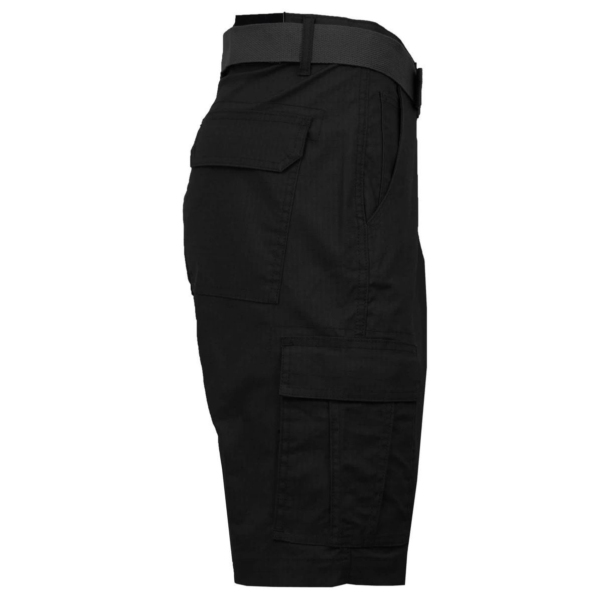 Galaxy Rugged Trail  Mens Cotton Stretch Ripstop Cargo Shorts With Belt