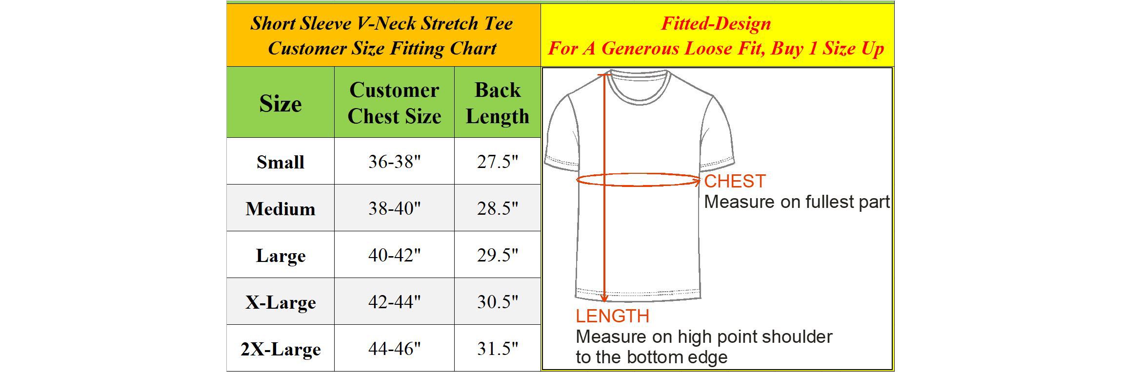Blu Rock Mens Short Sleeve V-Neck Cotton Stretch Tees
