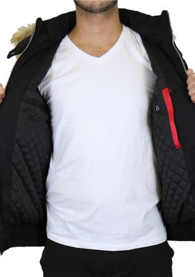 Men's Heavyweight Jacket With Detachable Fur Hood