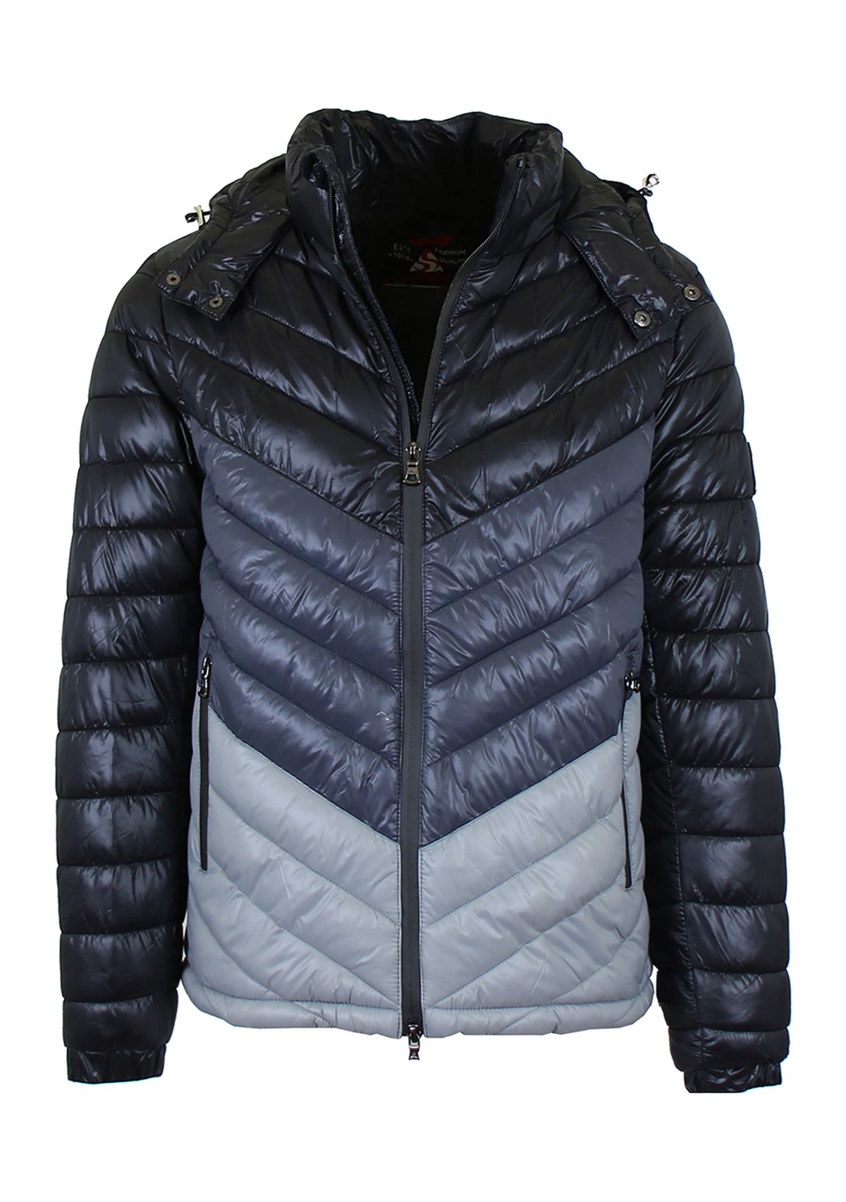 Mens Heavyweight Quilted Hooded Puffer Bubble Jacket