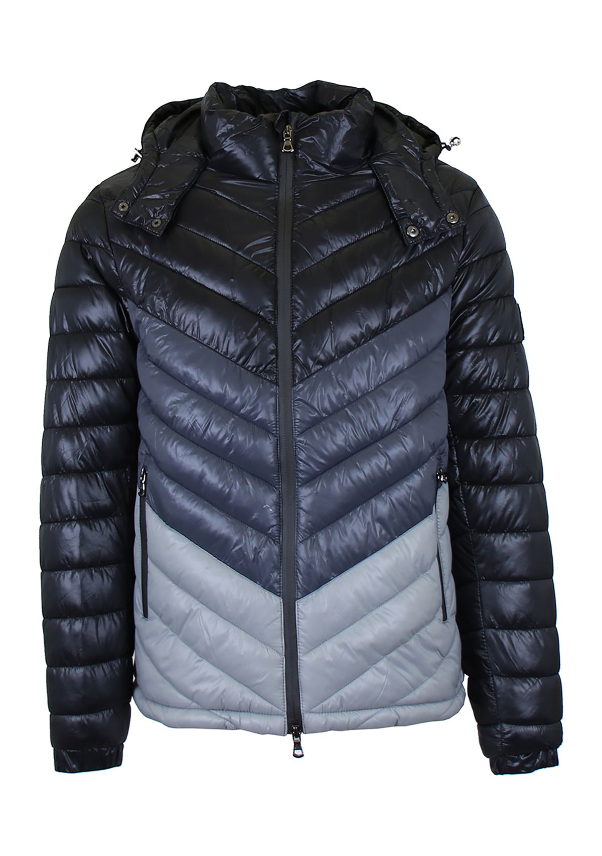 Mens Heavyweight Quilted Hooded Puffer Bubble Jacket