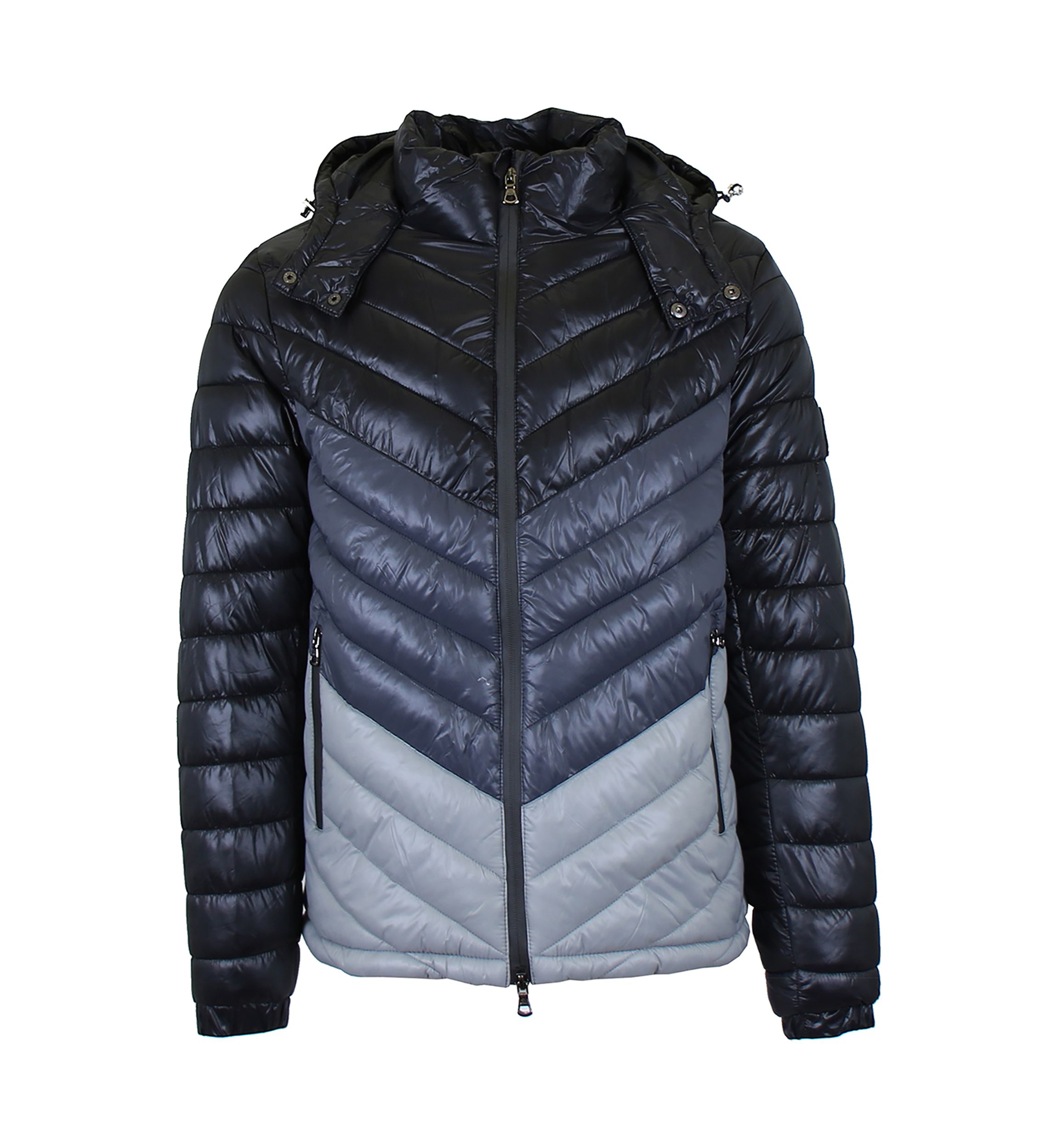 Mens Heavyweight Quilted Hooded Puffer Bubble Jacket
