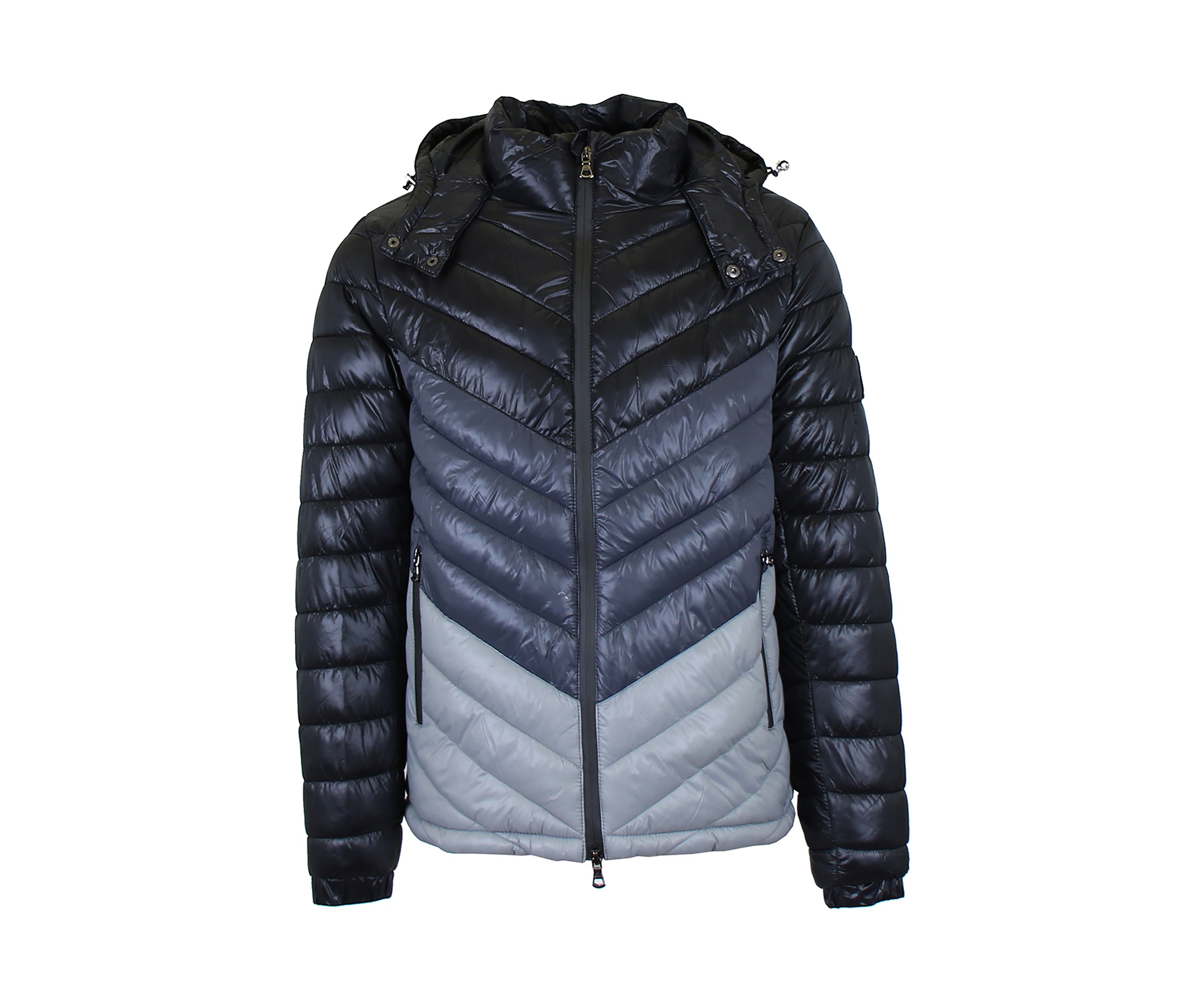 Mens Heavyweight Quilted Hooded Puffer Bubble Jacket