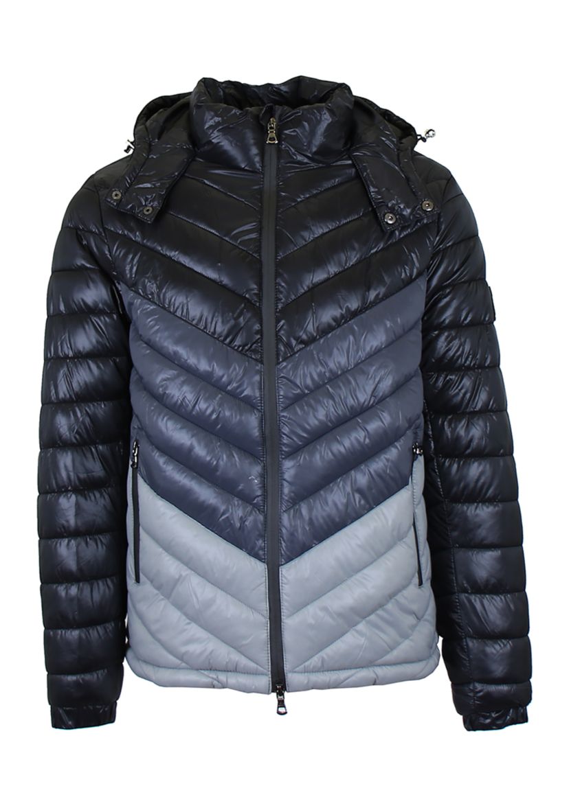 Mens Heavyweight Quilted Hooded Puffer Bubble Jacket