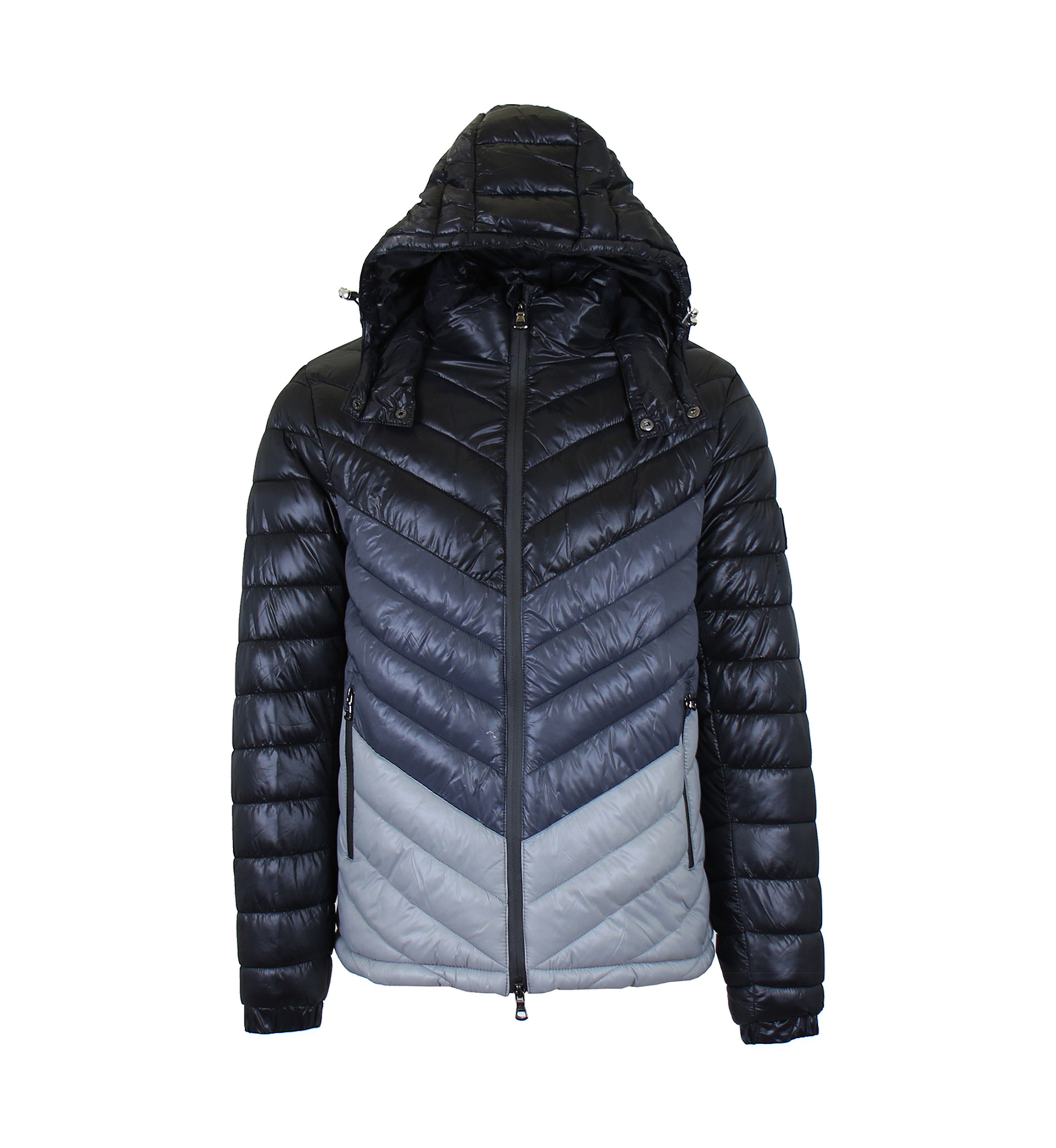 Mens Heavyweight Quilted Hooded Puffer Bubble Jacket