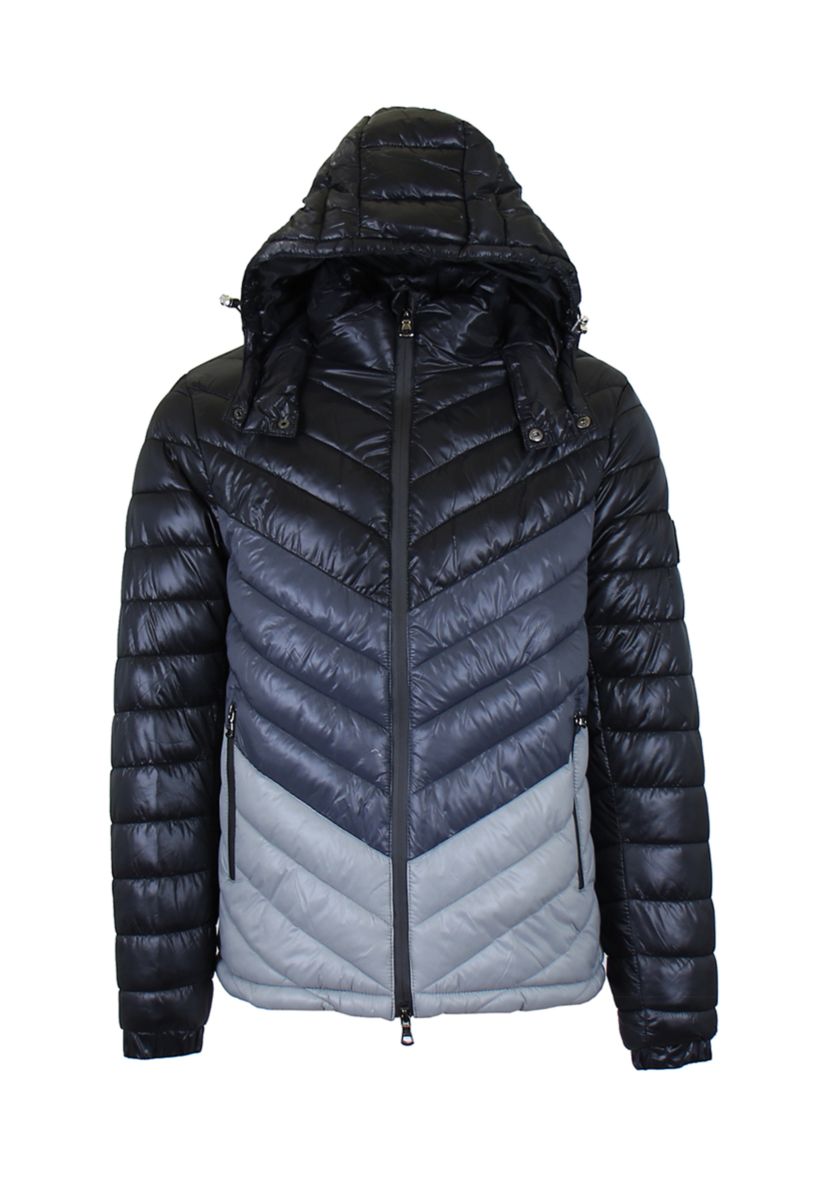 Mens Heavyweight Quilted Hooded Puffer Bubble Jacket