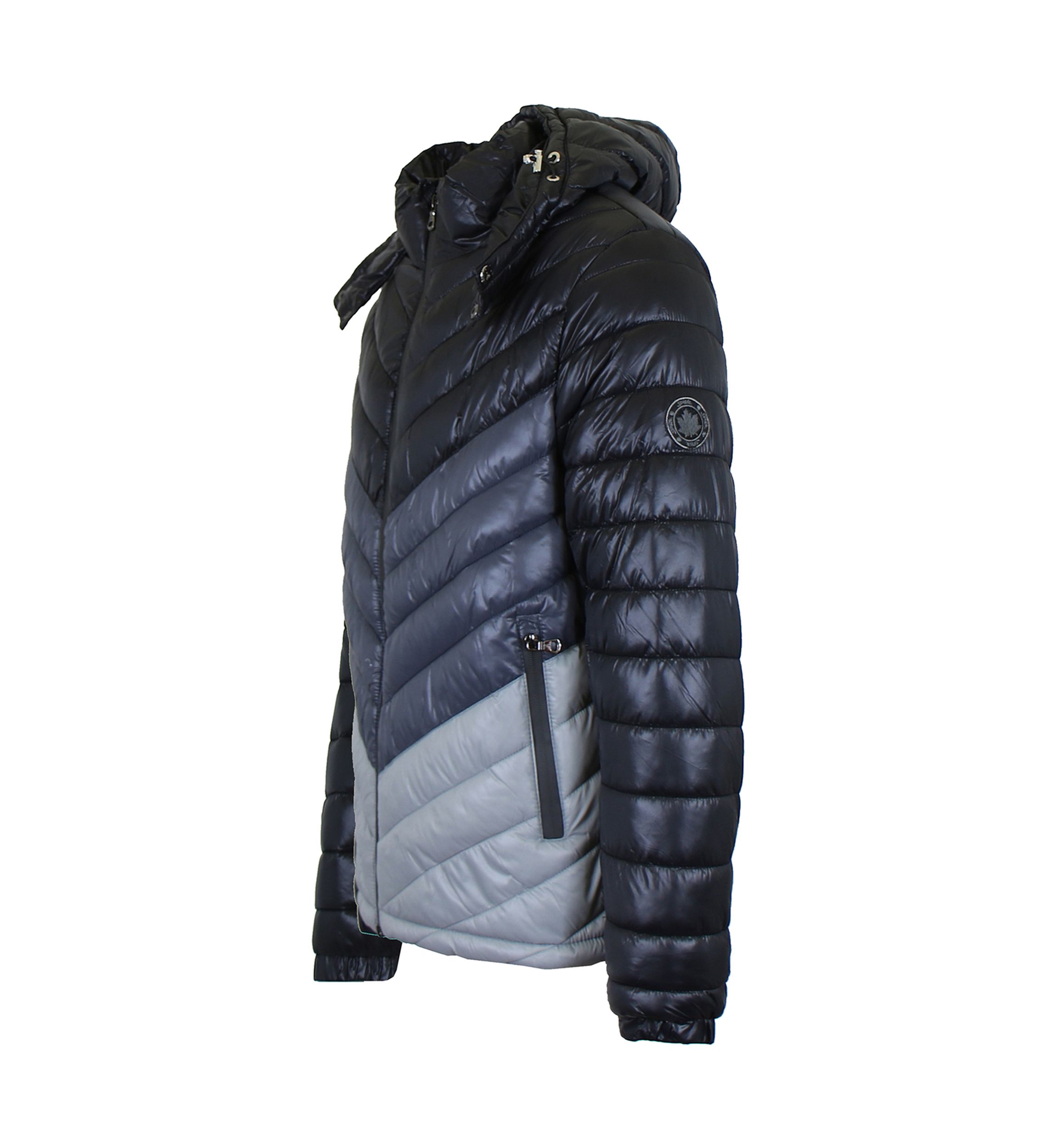 Mens Heavyweight Quilted Hooded Puffer Bubble Jacket