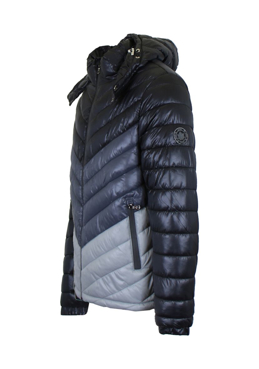 Mens Heavyweight Quilted Hooded Puffer Bubble Jacket