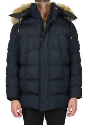 Men's Heavyweight Parka Jacket With Detachable Hood