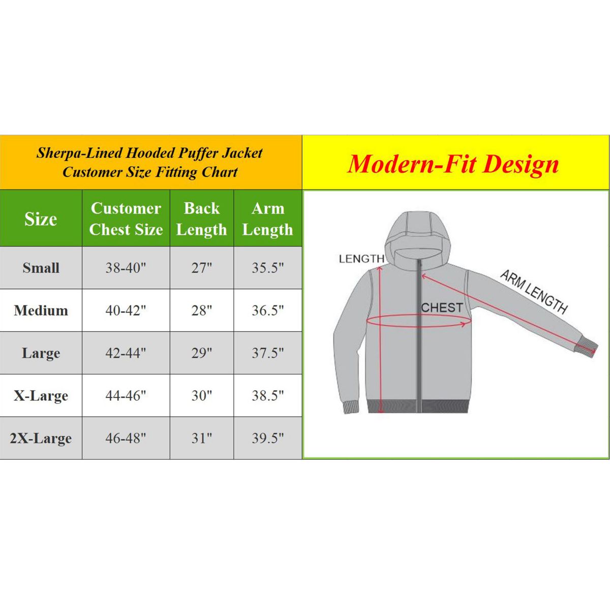 Sherpa Lined Hooded Puffer Jacket-2 Pack