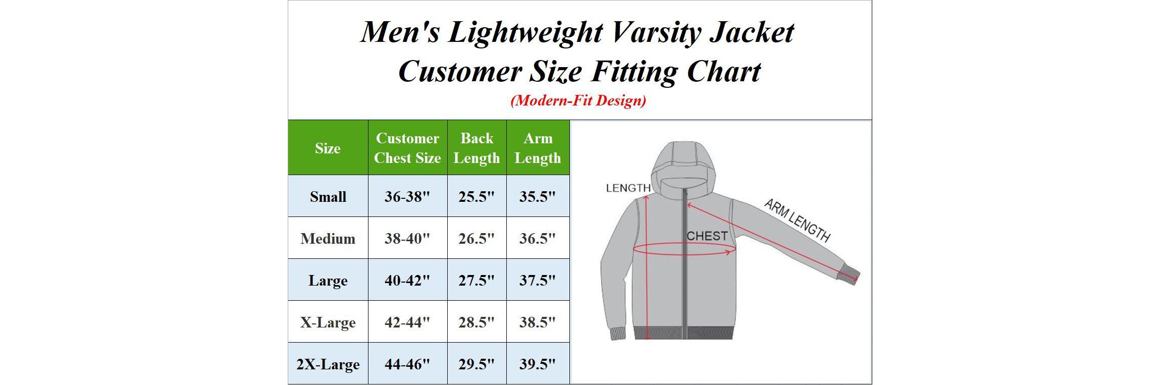 Spire By Galaxy Men’s Lightweight Varsity Jacket