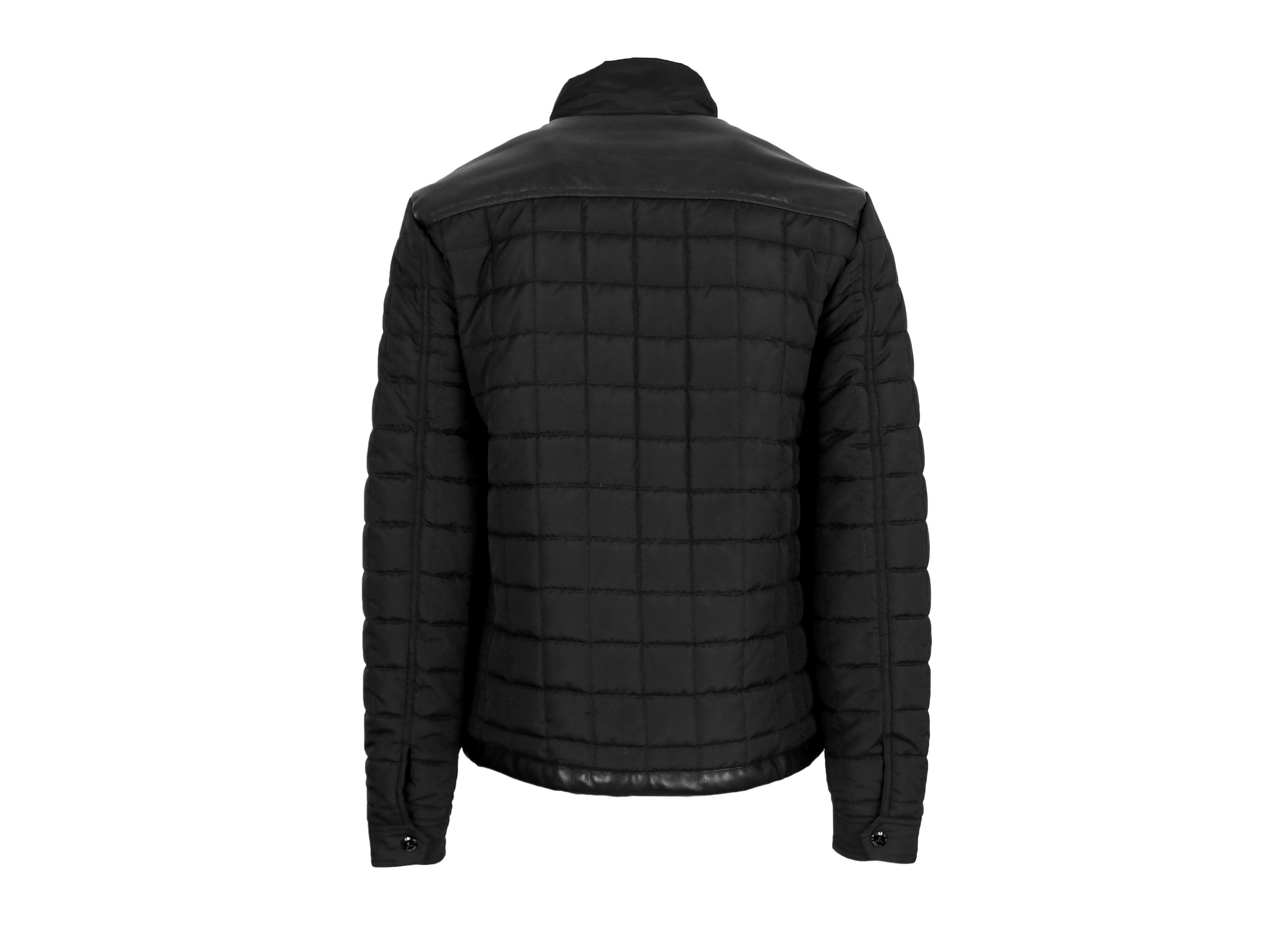 Mens Lightweight Quilted Jacket with Synthetic Trim Design