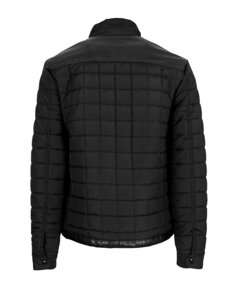Mens Lightweight Quilted Jacket with Synthetic Trim Design