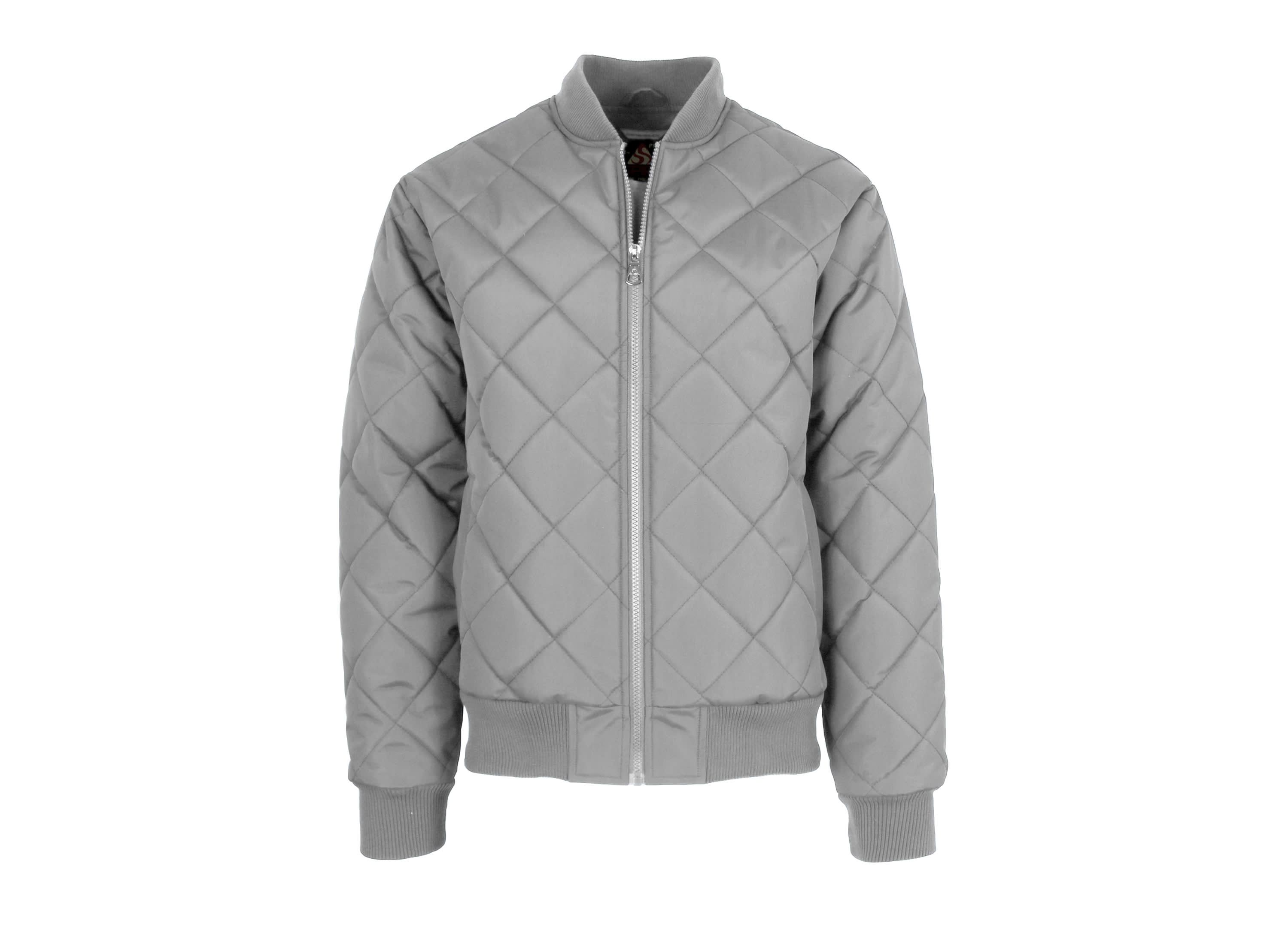Mens Quilted Bomber Jacket