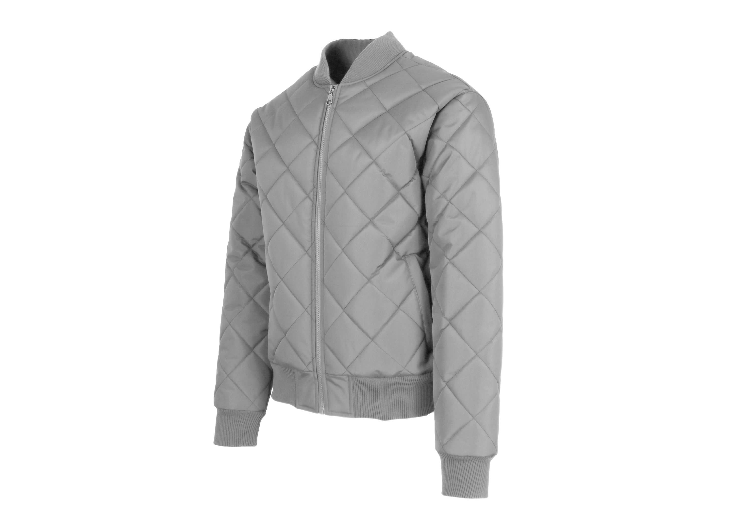 Mens Quilted Bomber Jacket