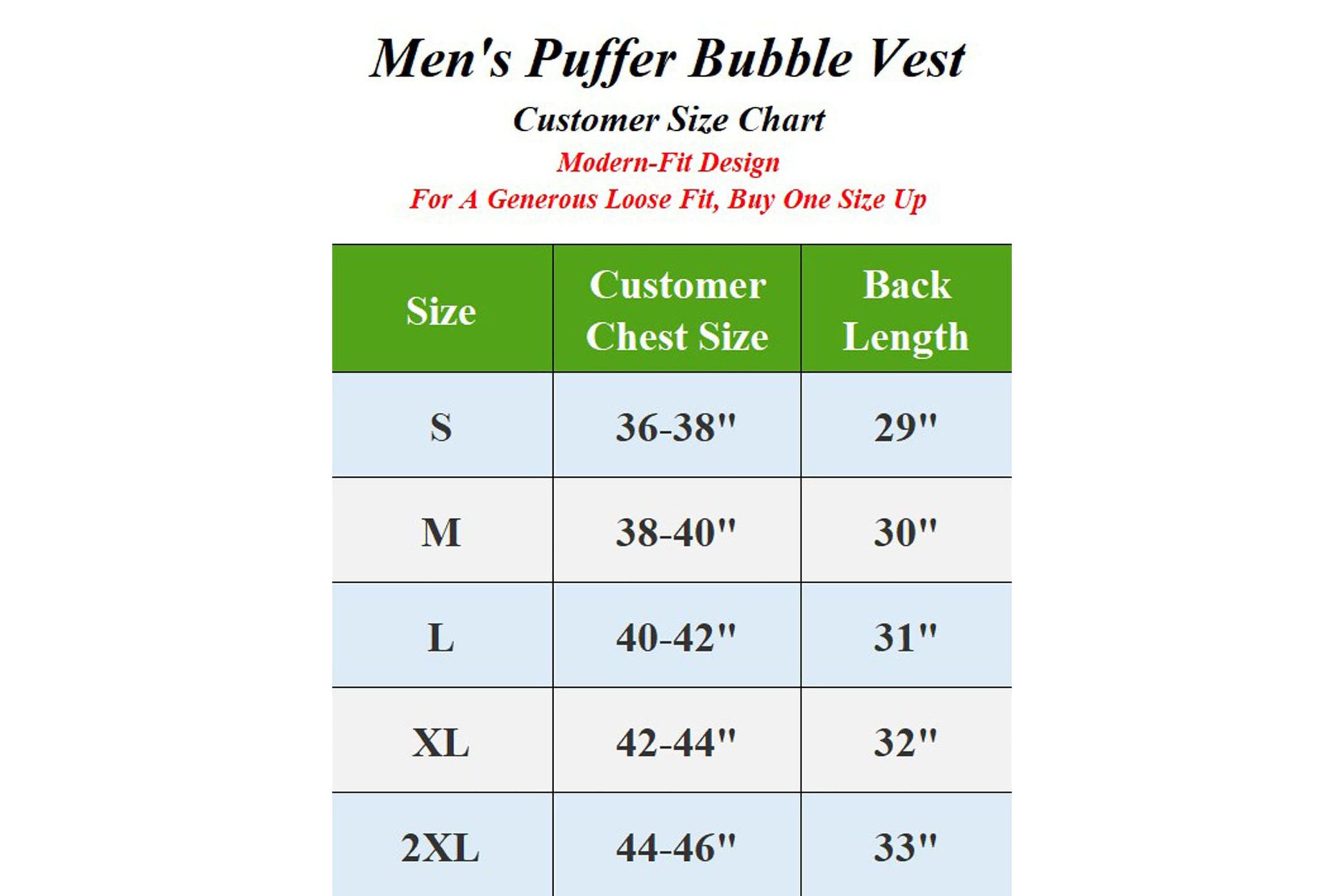 Spire By Galaxy Mens Modern Fit Heavyweight Puffer Bubble Vest-2 Pack
