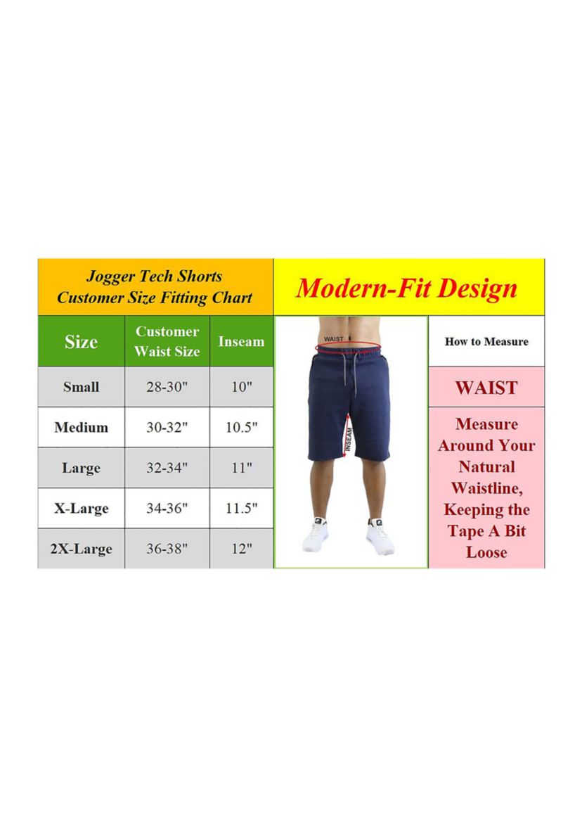 Mens Tech Shorts with Zipper Pockets