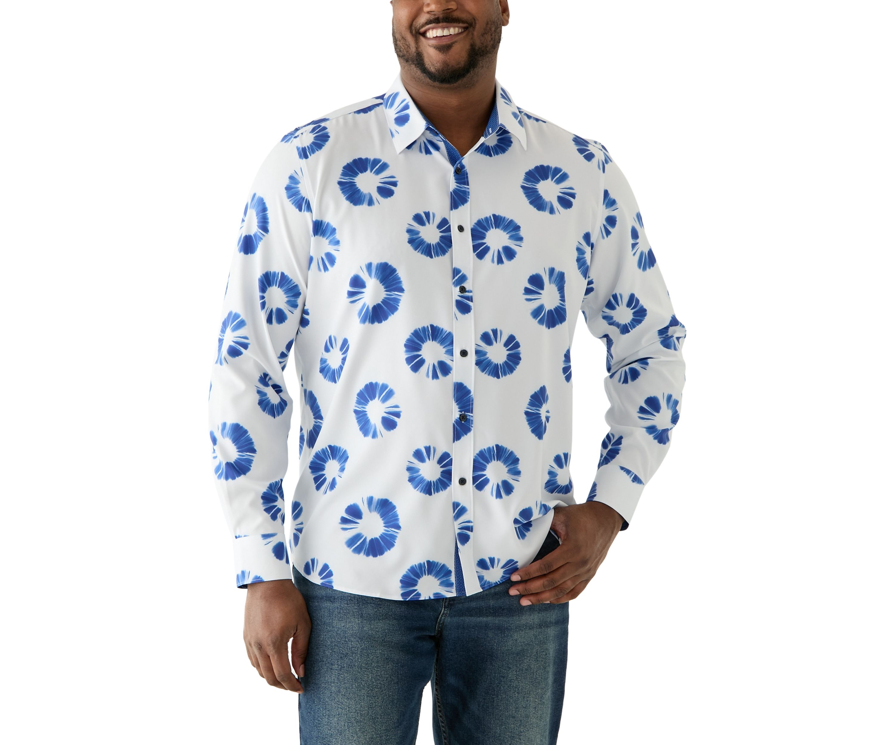 Big & Tall Printed Woven Shirt