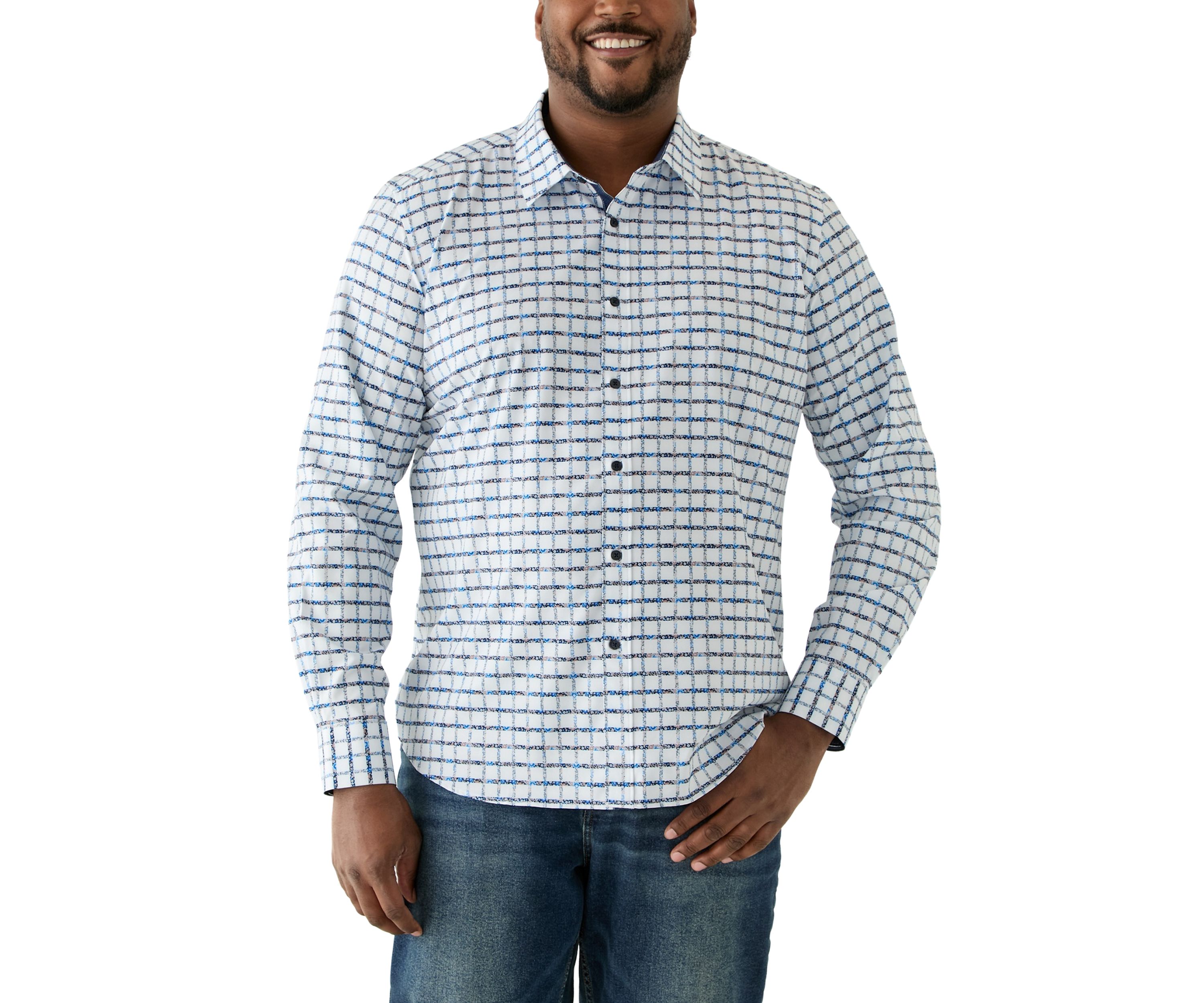 Big & Tall Printed Woven Shirt
