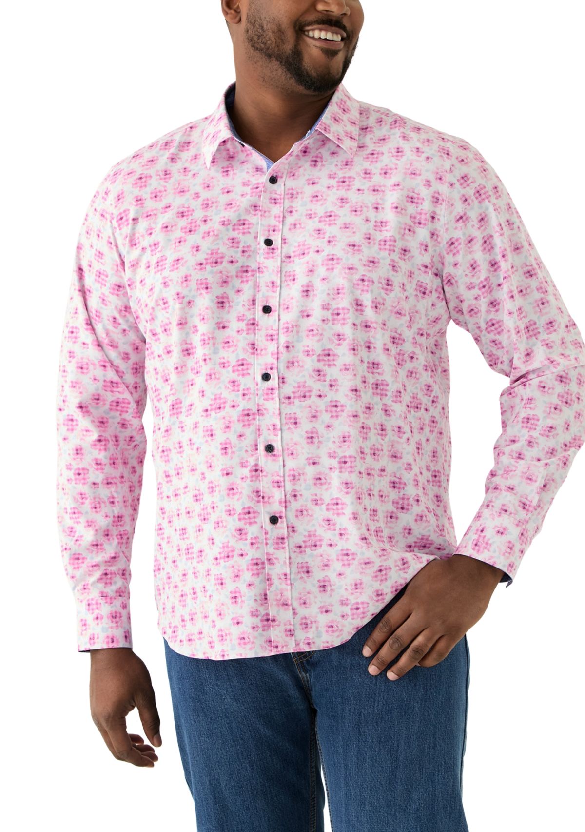 Big & Tall Printed Woven Shirt