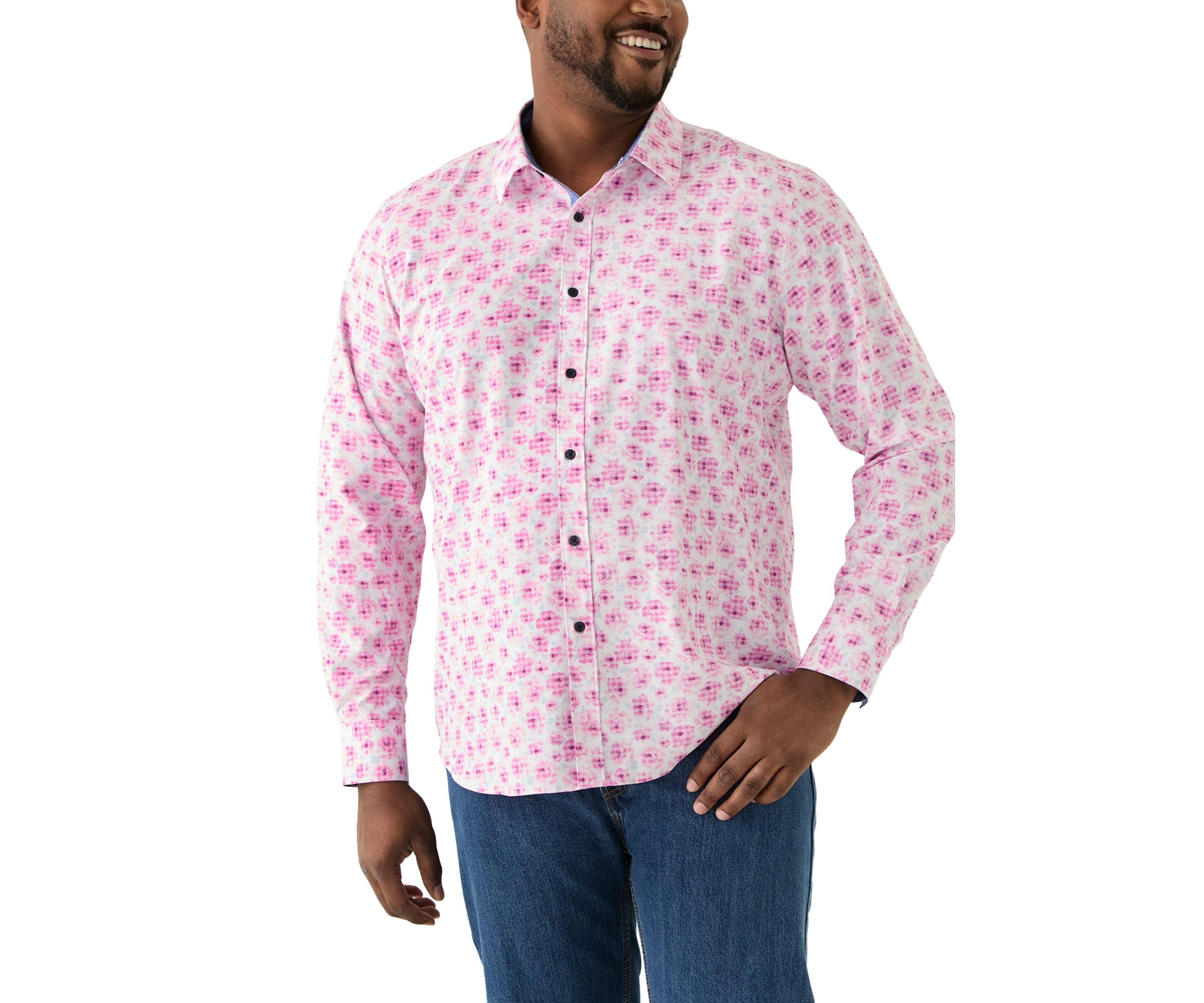 Big & Tall Printed Woven Shirt