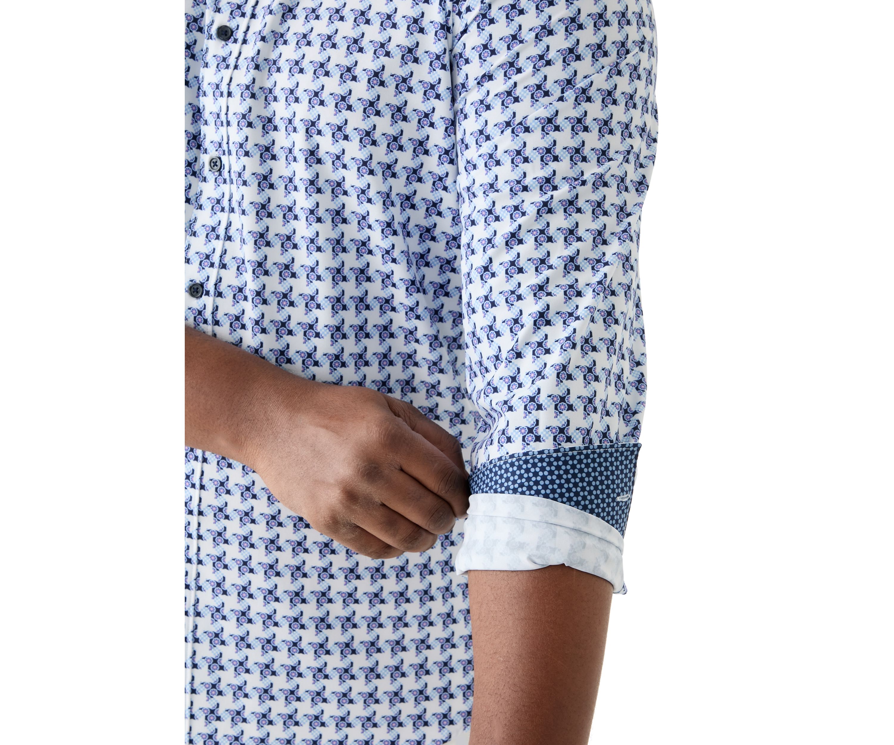 Big & Tall Geo Printed Woven Shirt