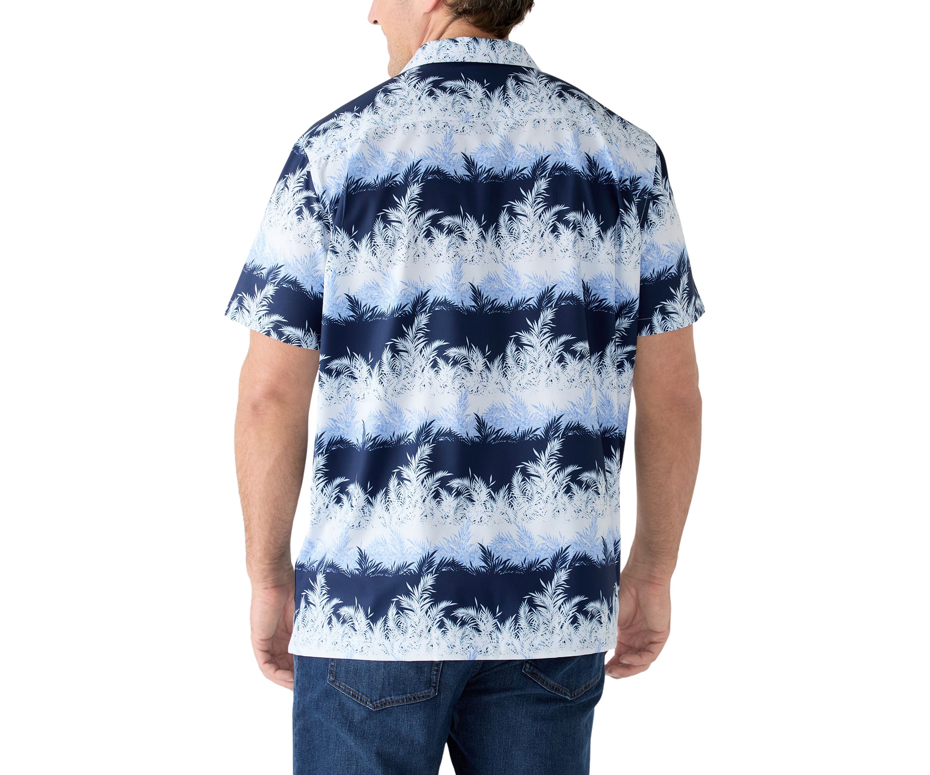Big & Tall Short Sleeve Tropical Camp Shirt