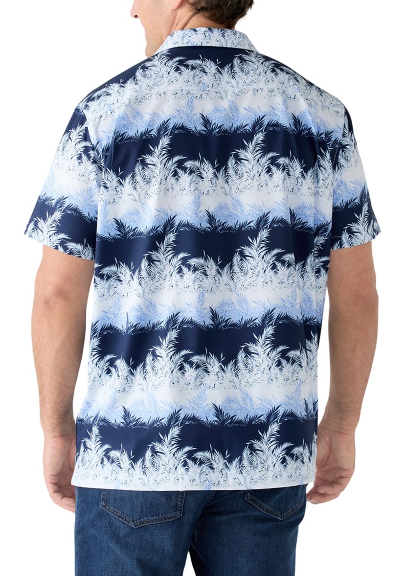 Big & Tall Short Sleeve Tropical Camp Shirt