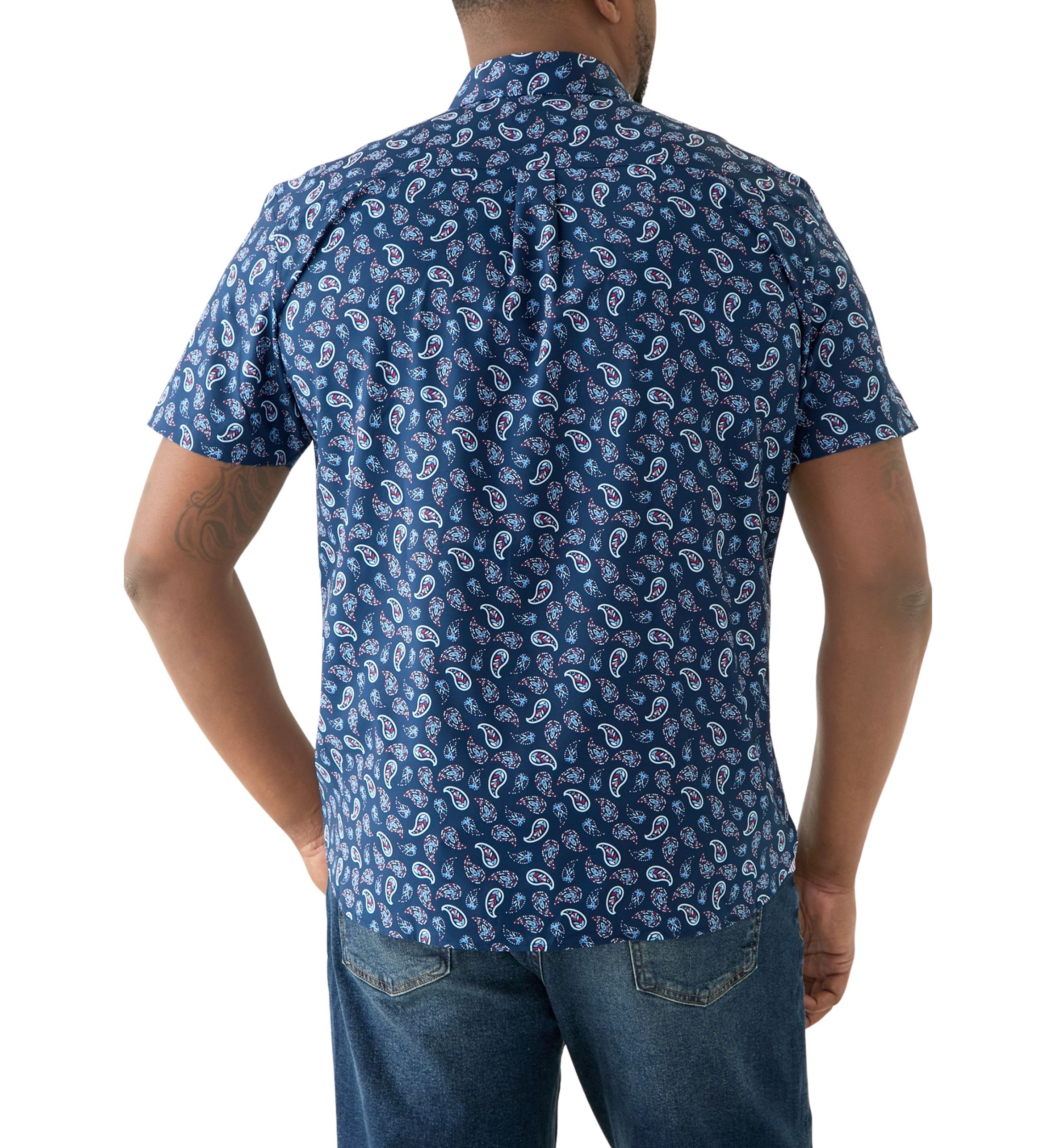 Big & Tall Paisley Woven Shirt 