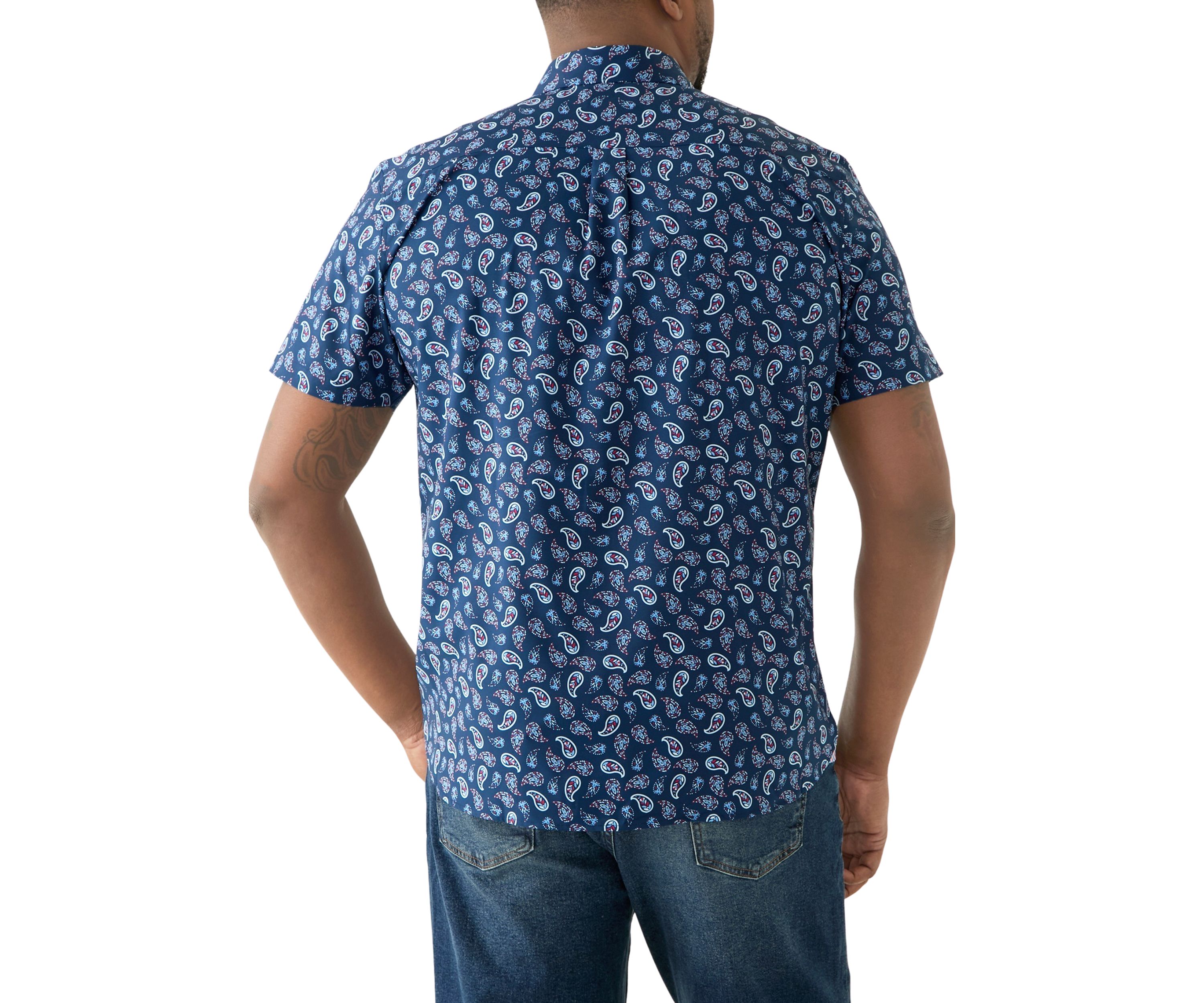 Big & Tall Paisley Woven Shirt 