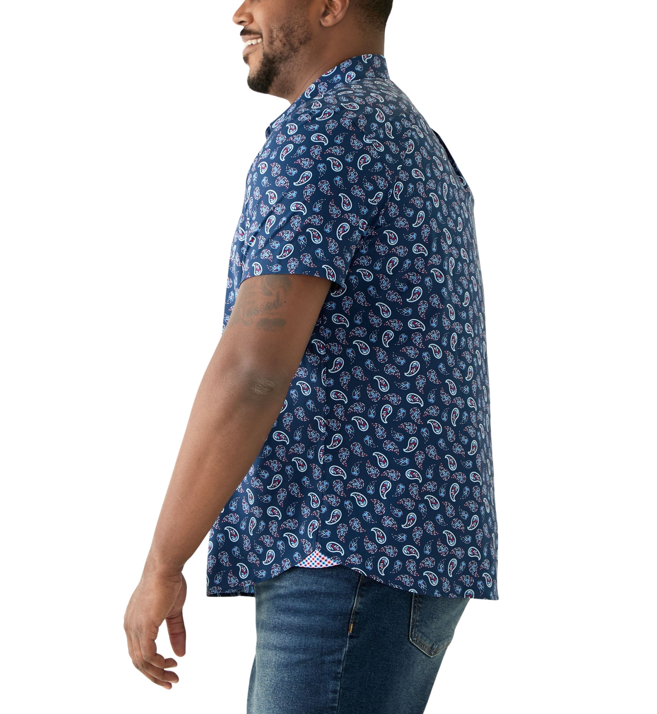 Big & Tall Paisley Woven Shirt 