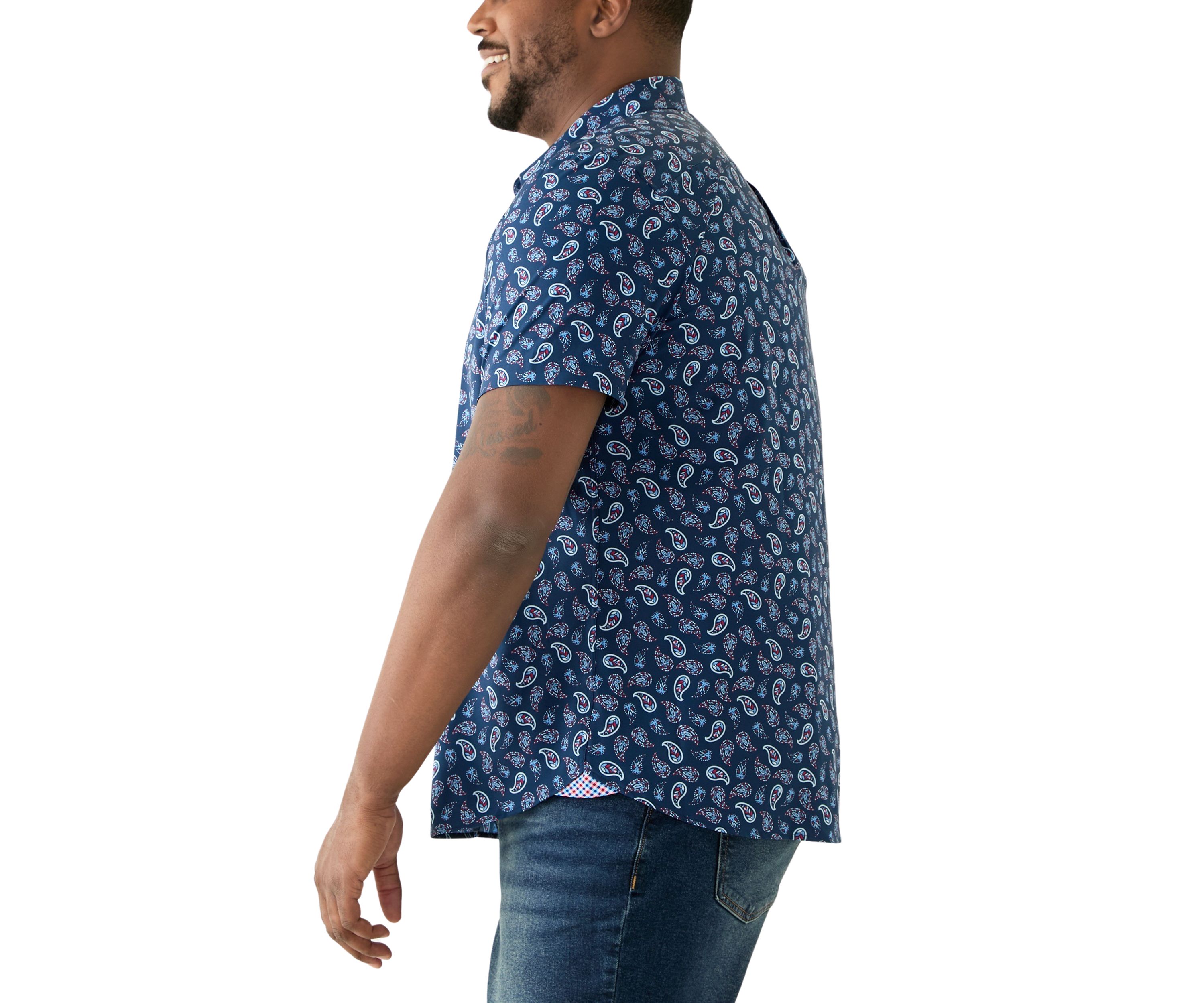 Big & Tall Paisley Woven Shirt 