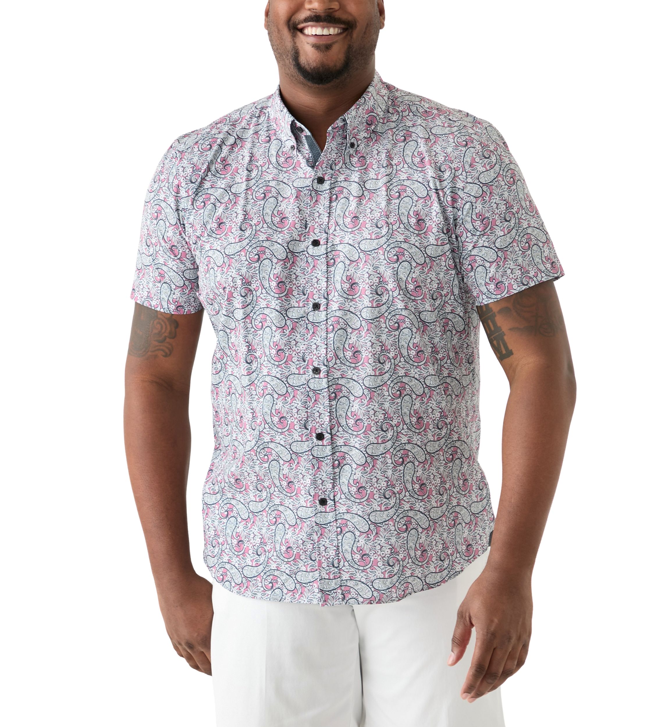 Big & Tall Paisley Woven Shirt