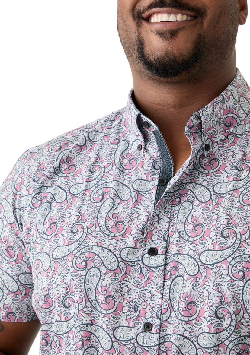 Big & Tall Paisley Woven Shirt