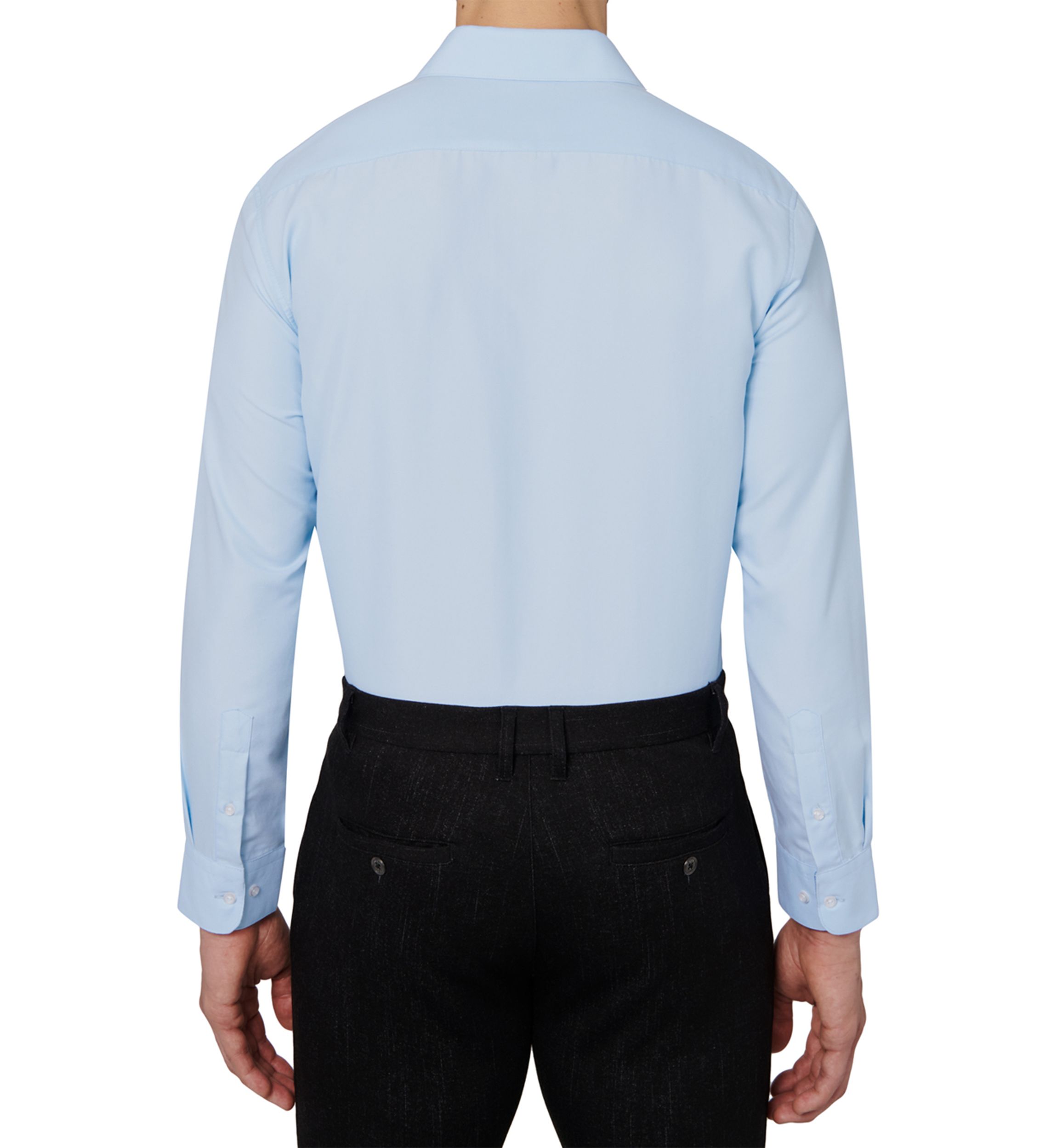 Slim Fit Solid Dress Shirt