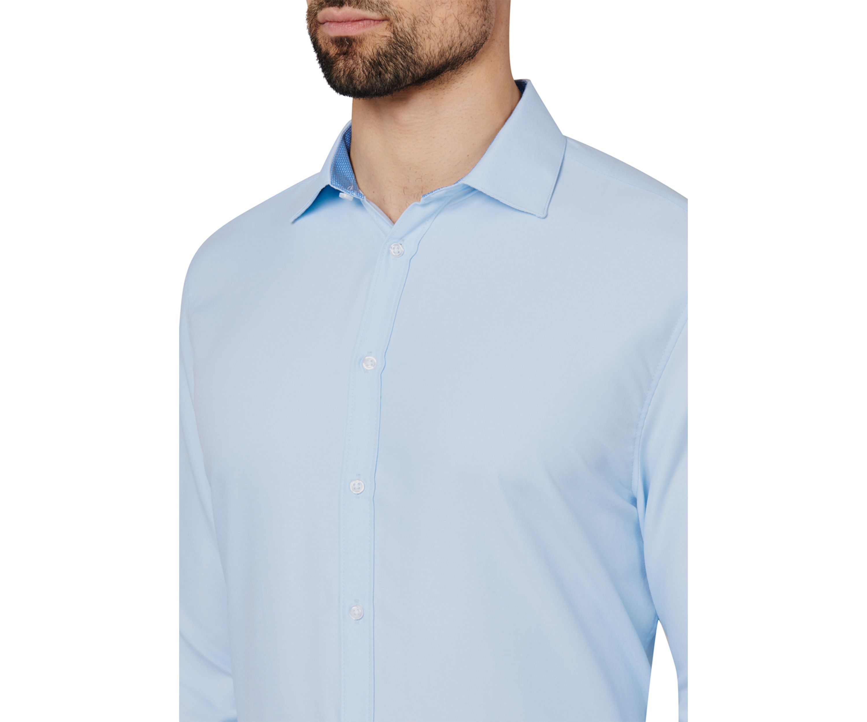 Slim Fit Solid Dress Shirt
